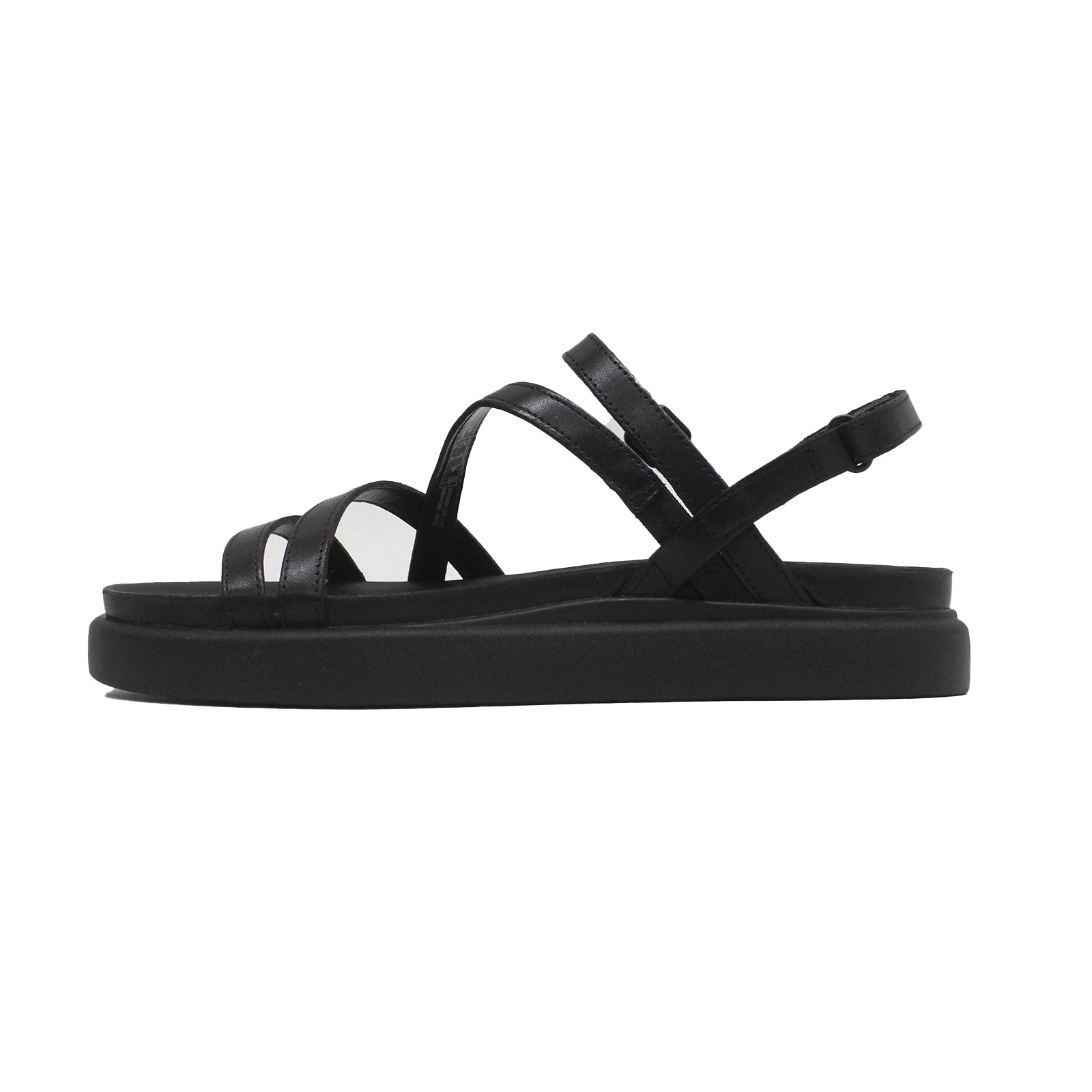 Clarks Aristella Rose Leather Womens Sandals#color_black