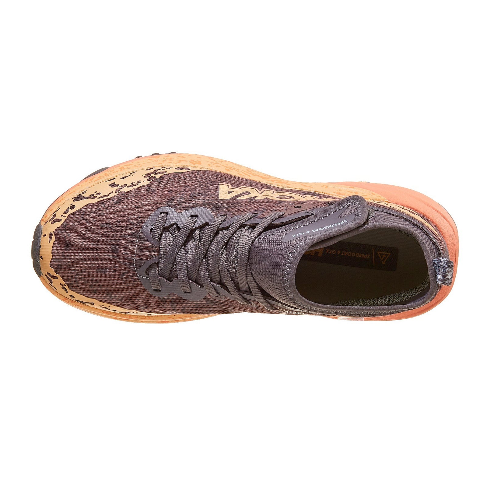 Hoka Speedgoat 6 Mid GTX Textile Womens Trainers#color_galaxy guava