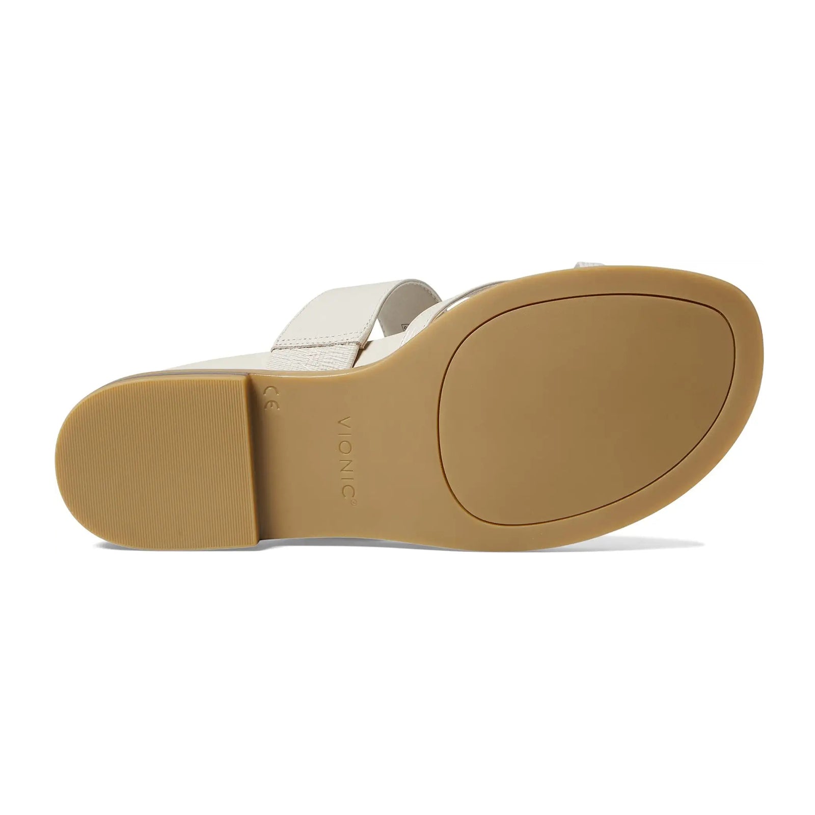 Vionic Julep Wavy Leather Womens Sandals#color_cream