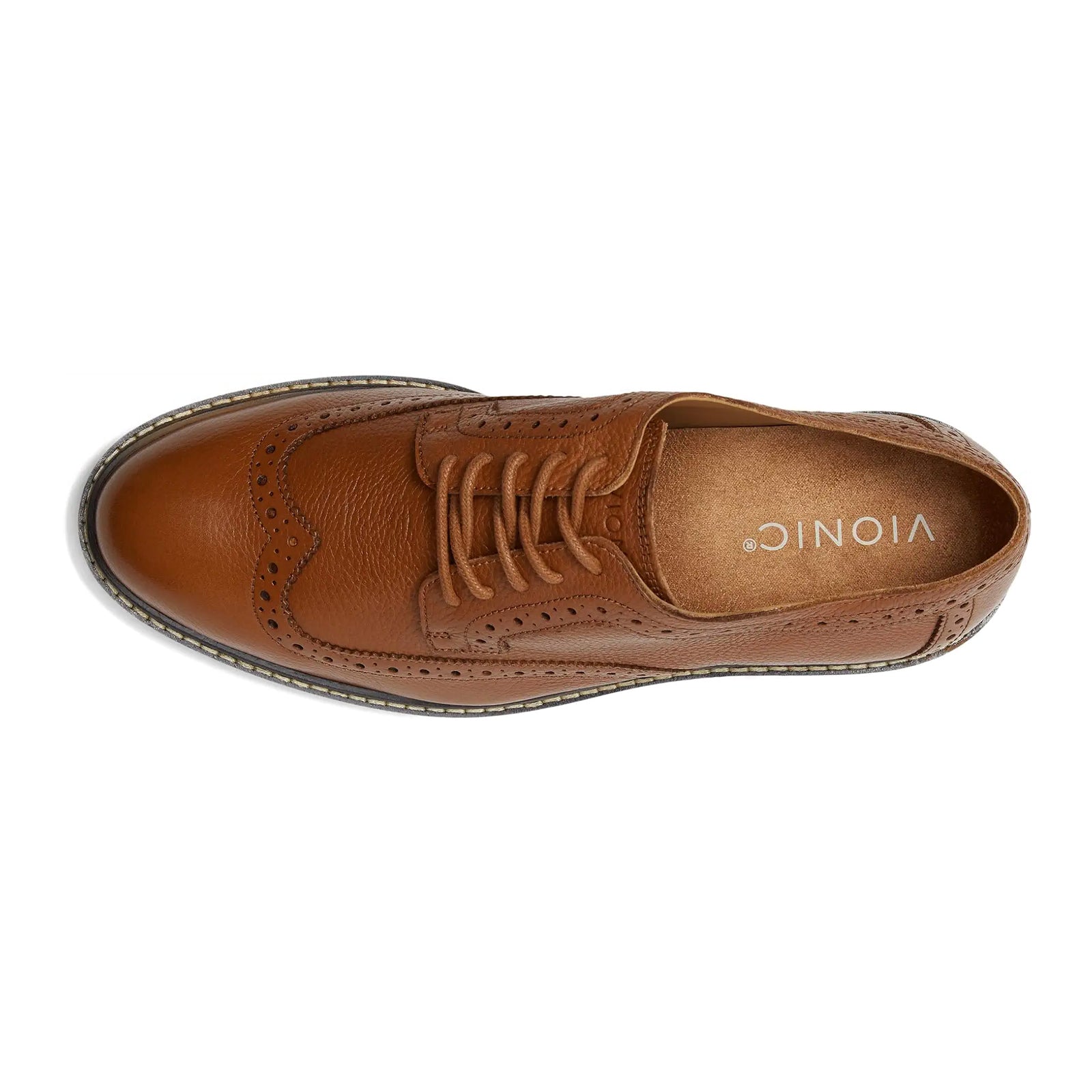 Vionic Lombard Leather Mens Shoes#color_tan