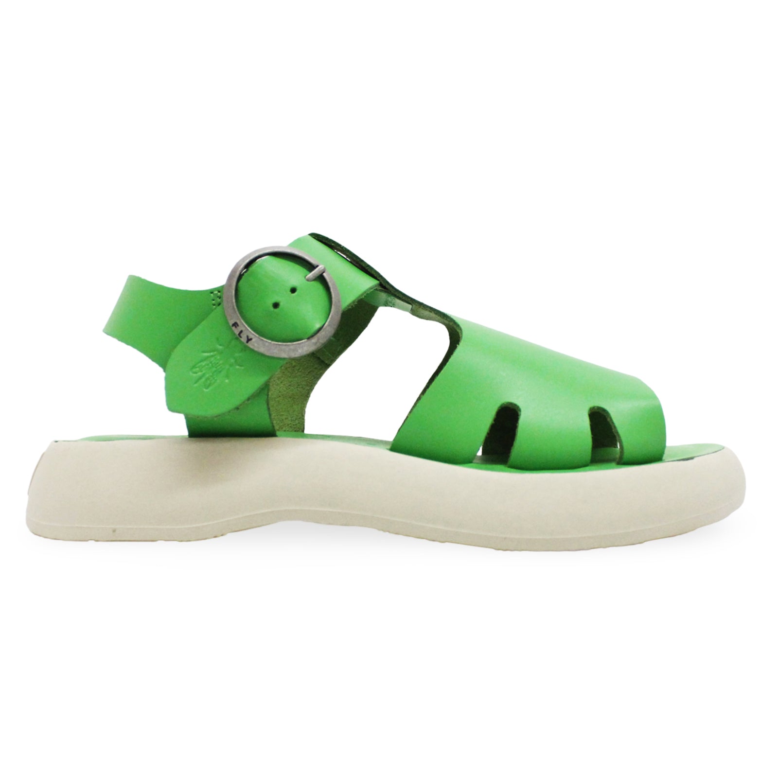 Fly London BADY281FLY Brooklyn Leather Womens Sandals#color_green