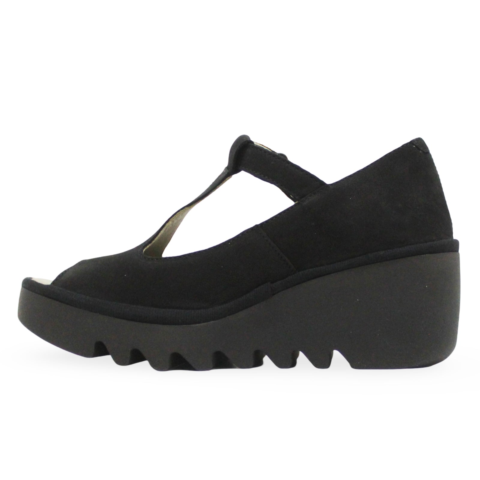 Fly London BEIL584FLY Cupido Leather Womens Sandals#color_black