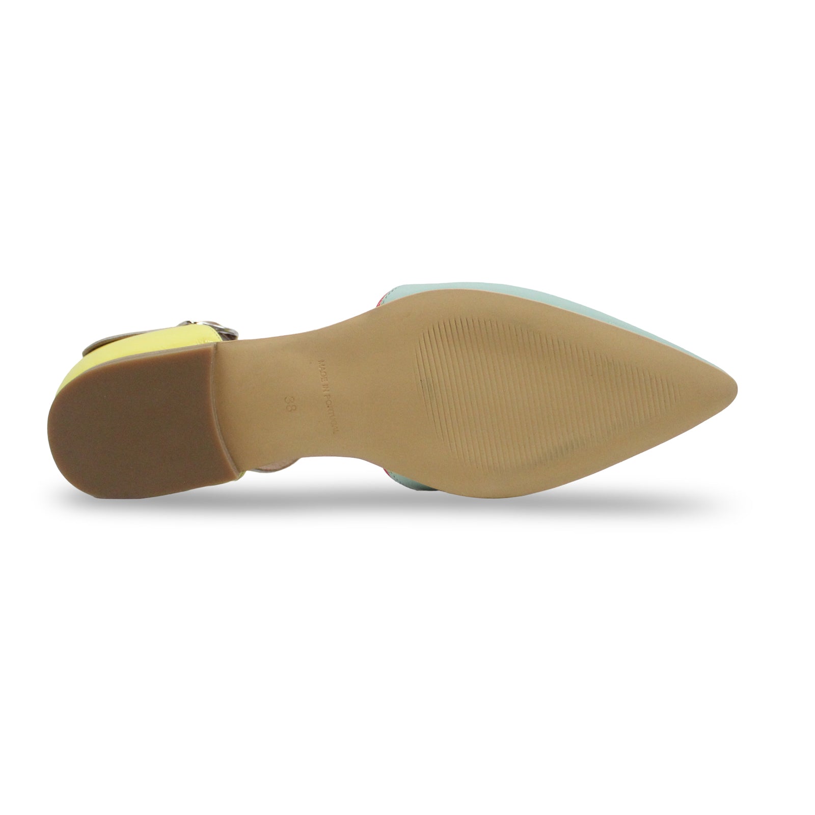 Fly London SARJ266FLY Kaiser Leather Womens Sandals#color_spearmint lemon scarlet