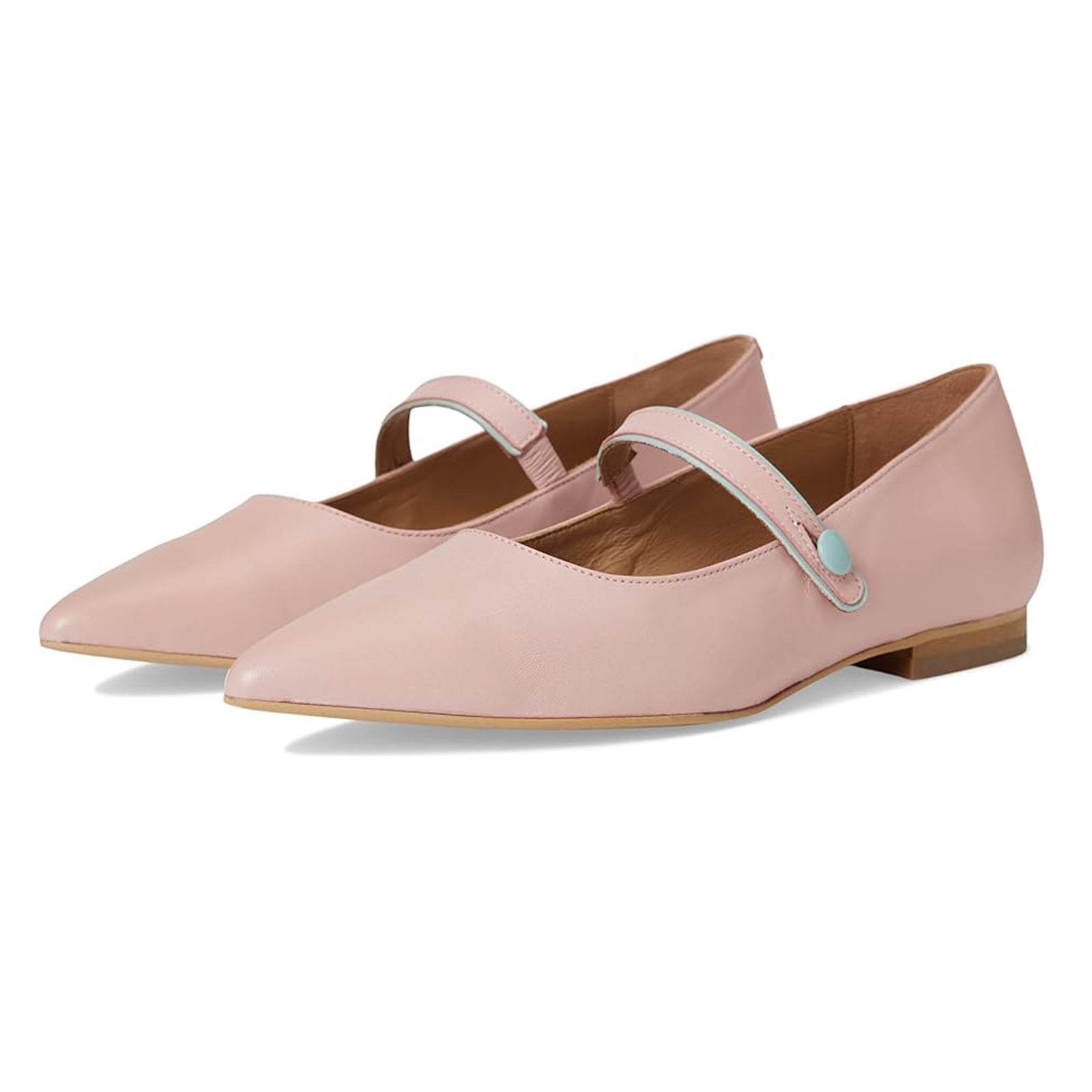 Fly London SULN265FLY Kaiser Leather Womens Shoes#color_pale pink skyblue