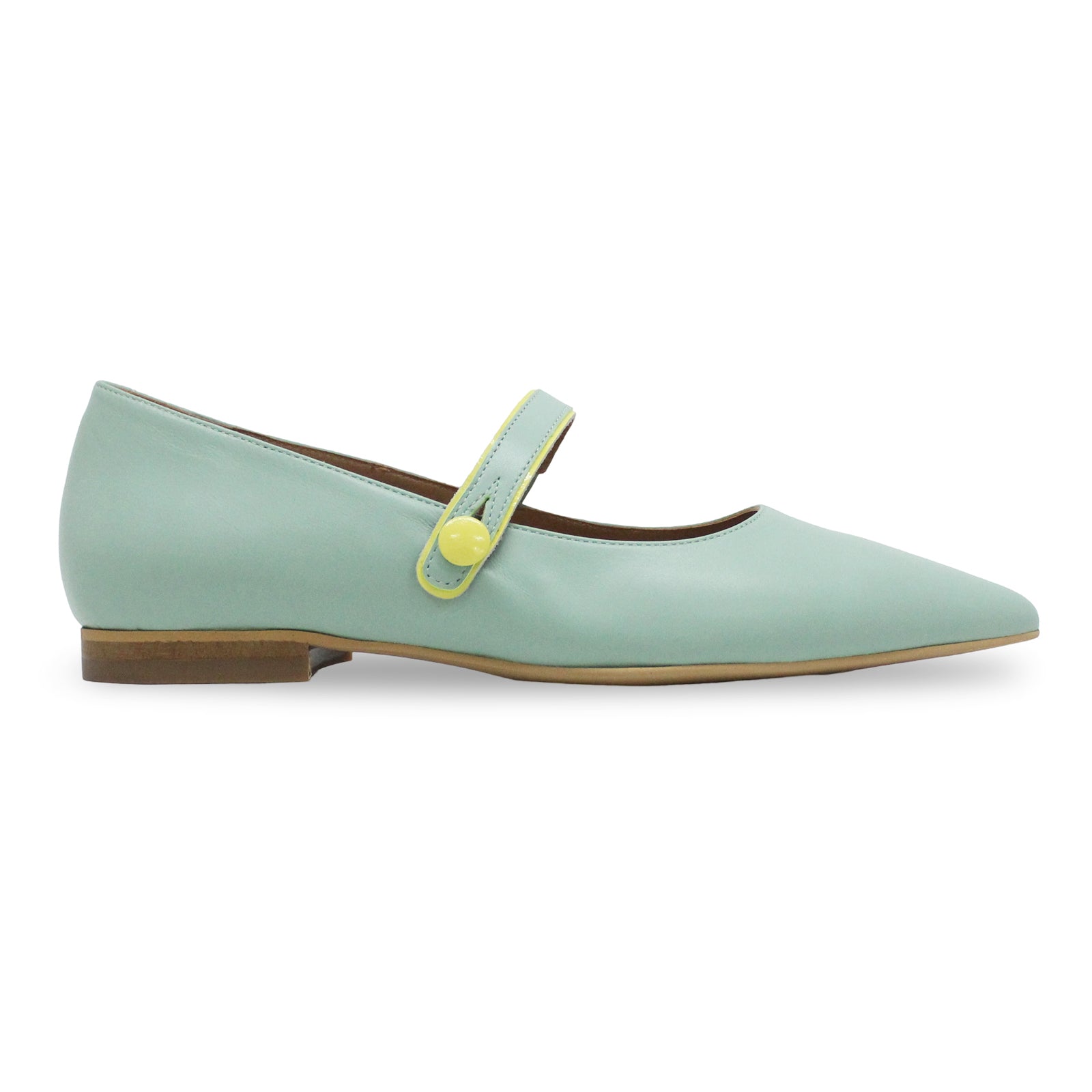 Fly London SULN265FLY Kaiser Leather Womens Shoes#color_spearmint lemon