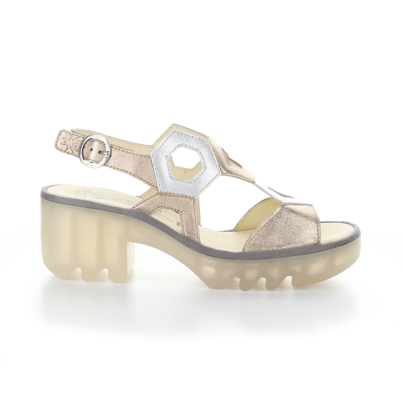 Fly London TEWA573FLY Laminato Leather Womens Sandals#color_sahara silver