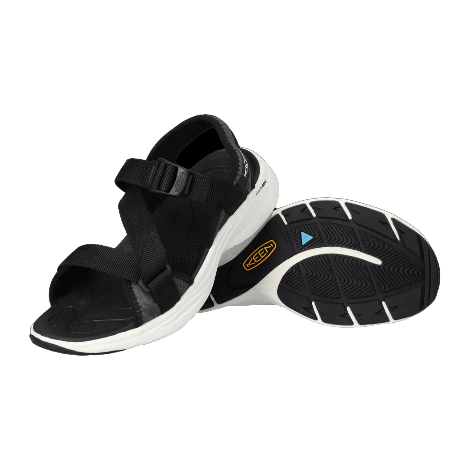 Keen Leiki Open Toe Textile Womens Sandals#color_black star white