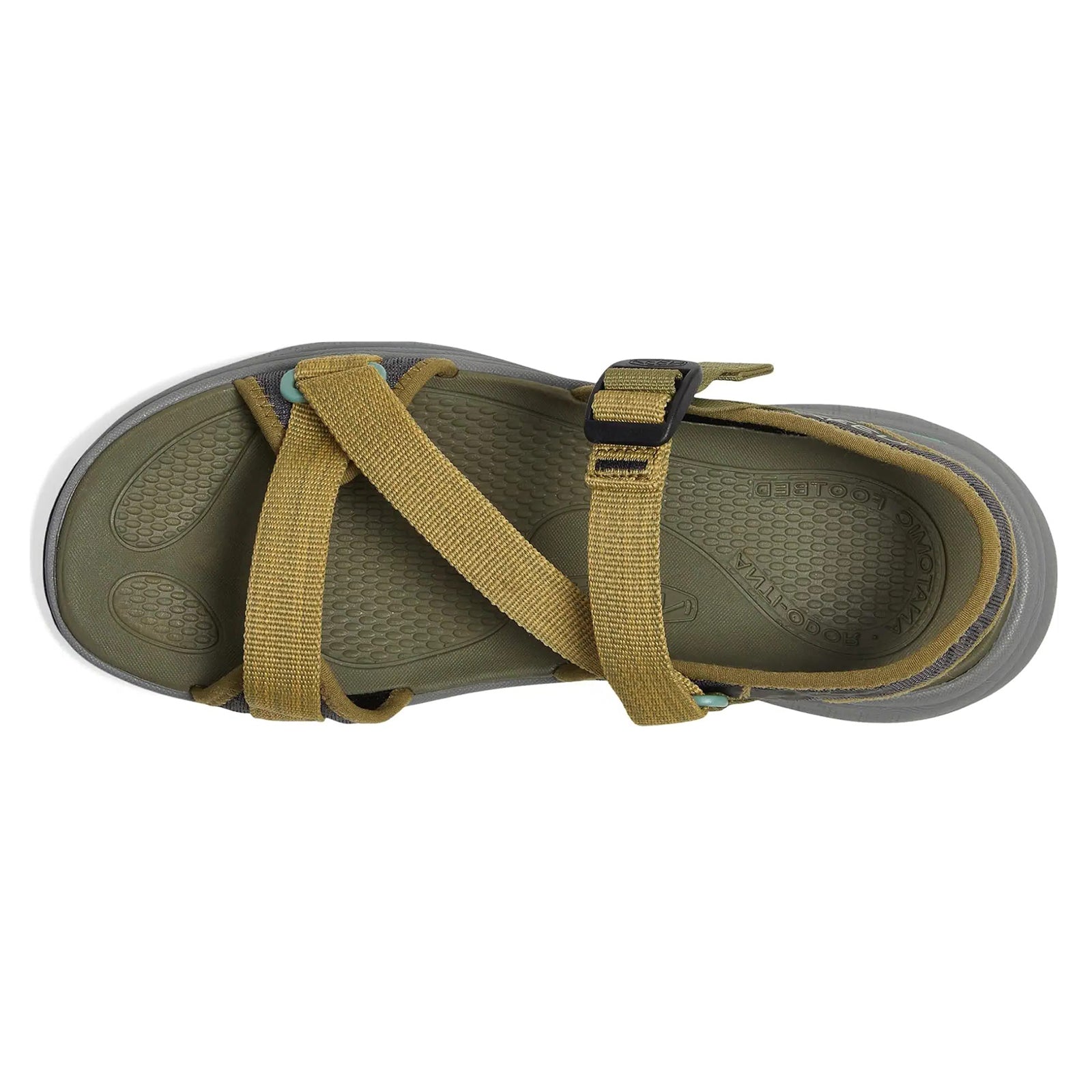 Keen Leiki Open Toe Textile Womens Sandals#color_martini olive granite green