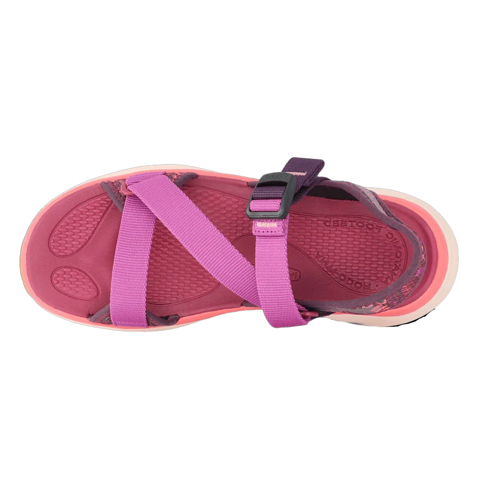 Keen Leiki Open Toe Textile Womens Sandals#color_plum perfect dubarry