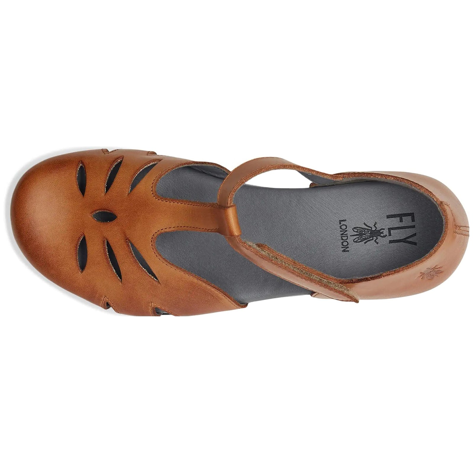 Fly London VELT224FLY Burn Leather Womens Sandals#color_taupe