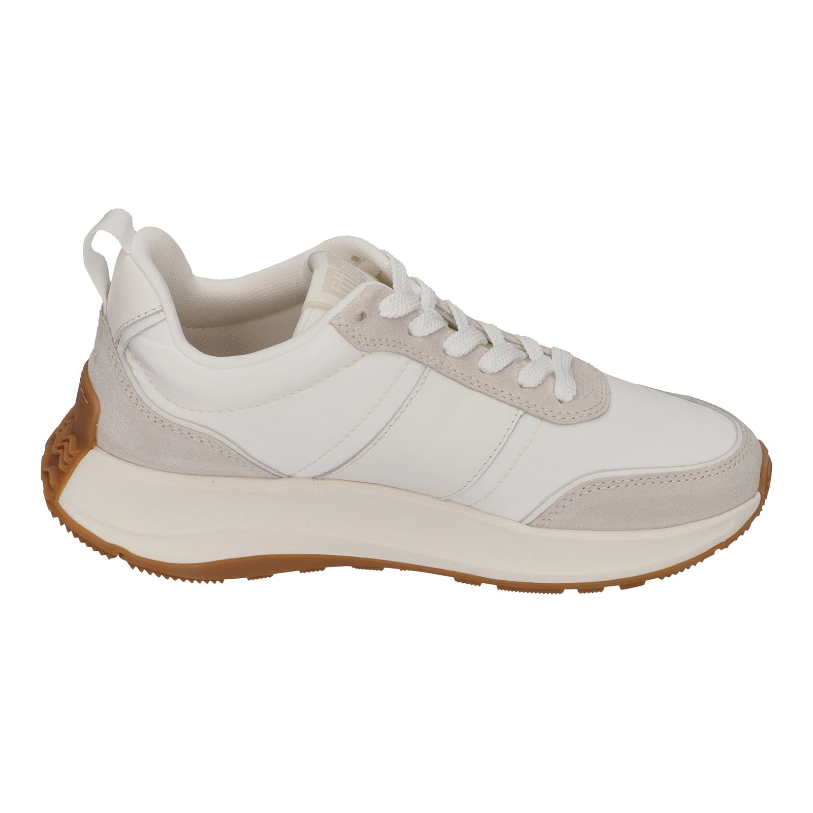 FitFlop F Mode Flow Suede Leather Womens Trainers#color_urban white mix