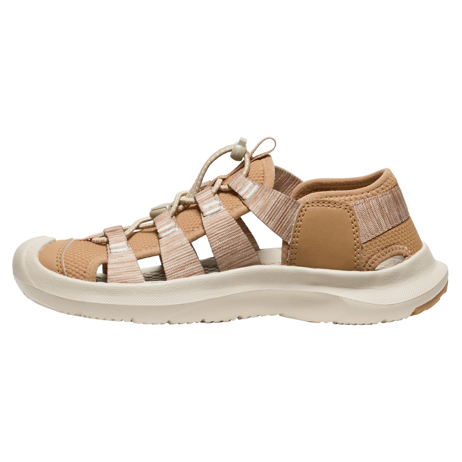 Keen Seanik H2 Synthetic Textile Womens Sandals#color_chipmunk cornstalk
