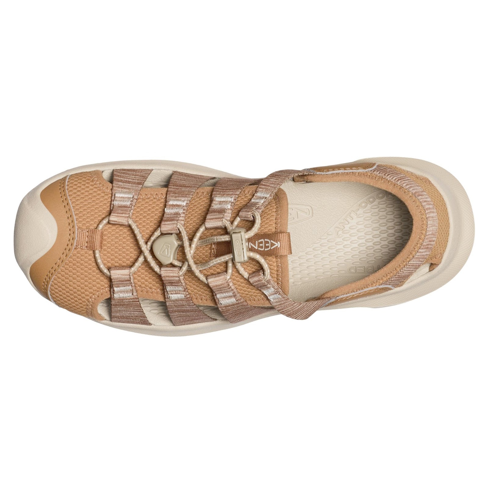 Keen Seanik H2 Synthetic Textile Womens Sandals#color_chipmunk cornstalk