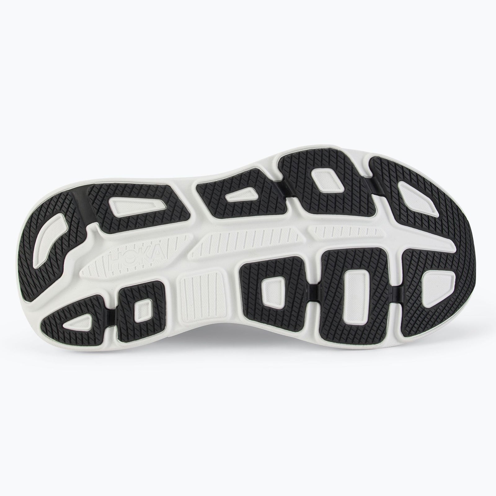 Hoka Bondi 9 Textile Synthetic Mens Trainers#color_black white