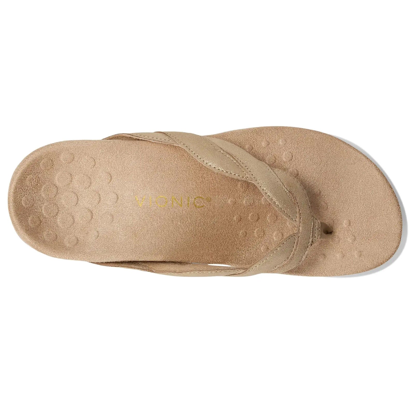 Vionic Bella Braid Leather Womens Sandals#color_gold