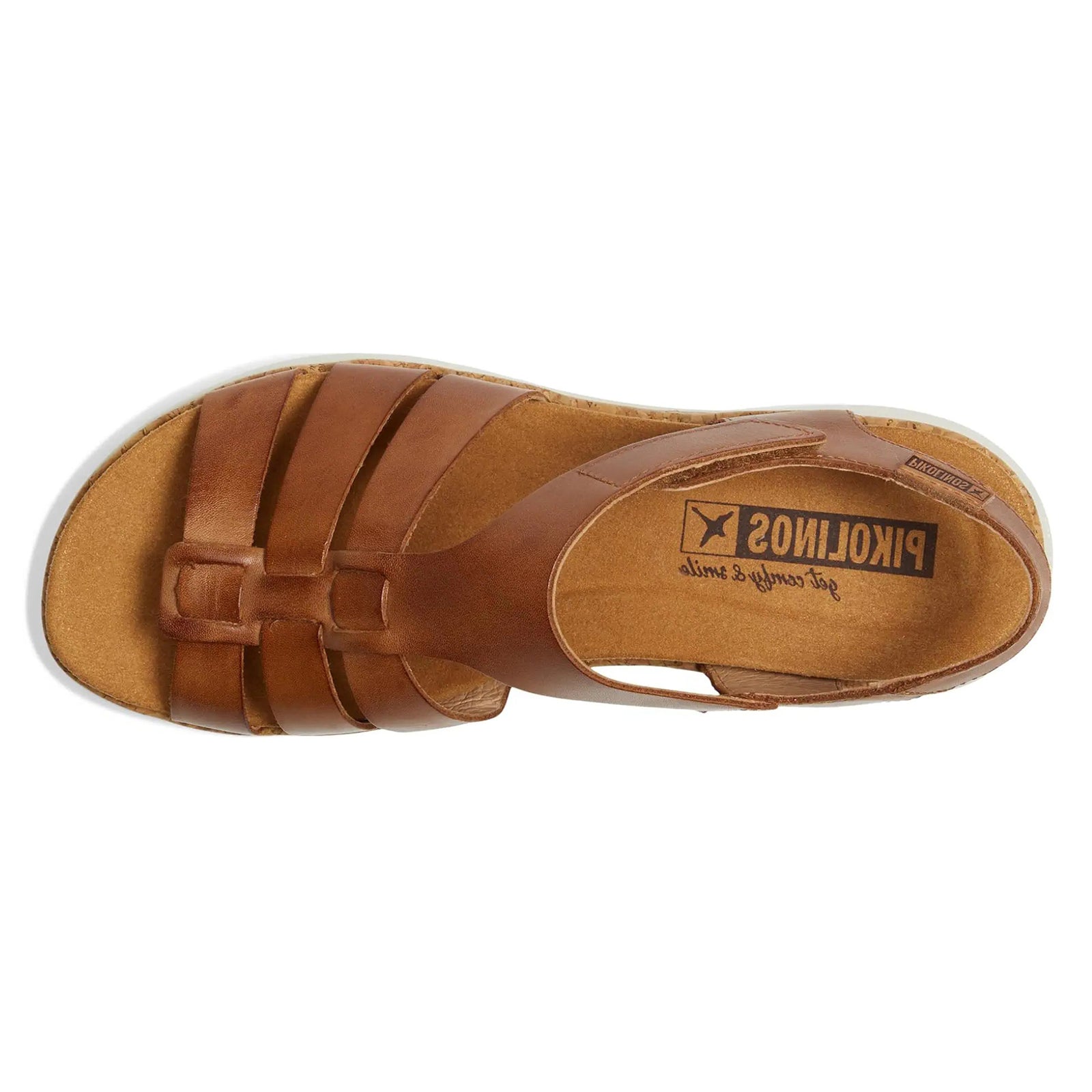 Pikolinos Palma W4N Leather Womens Sandals#color_brandy