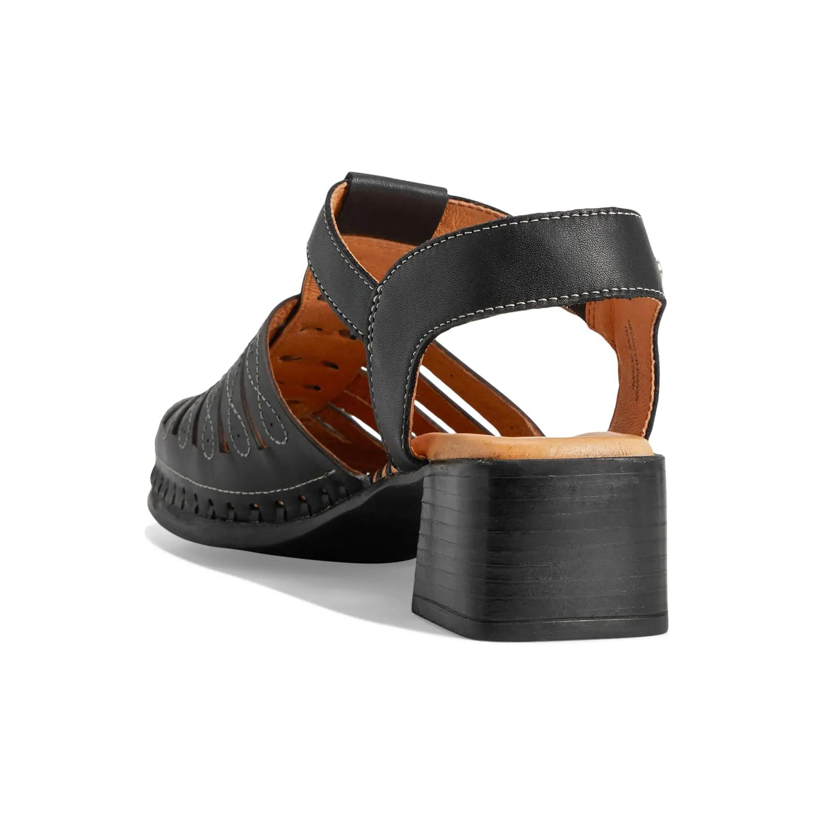 Pikolinos Romana W9G Leather Womens Sandals#color_black