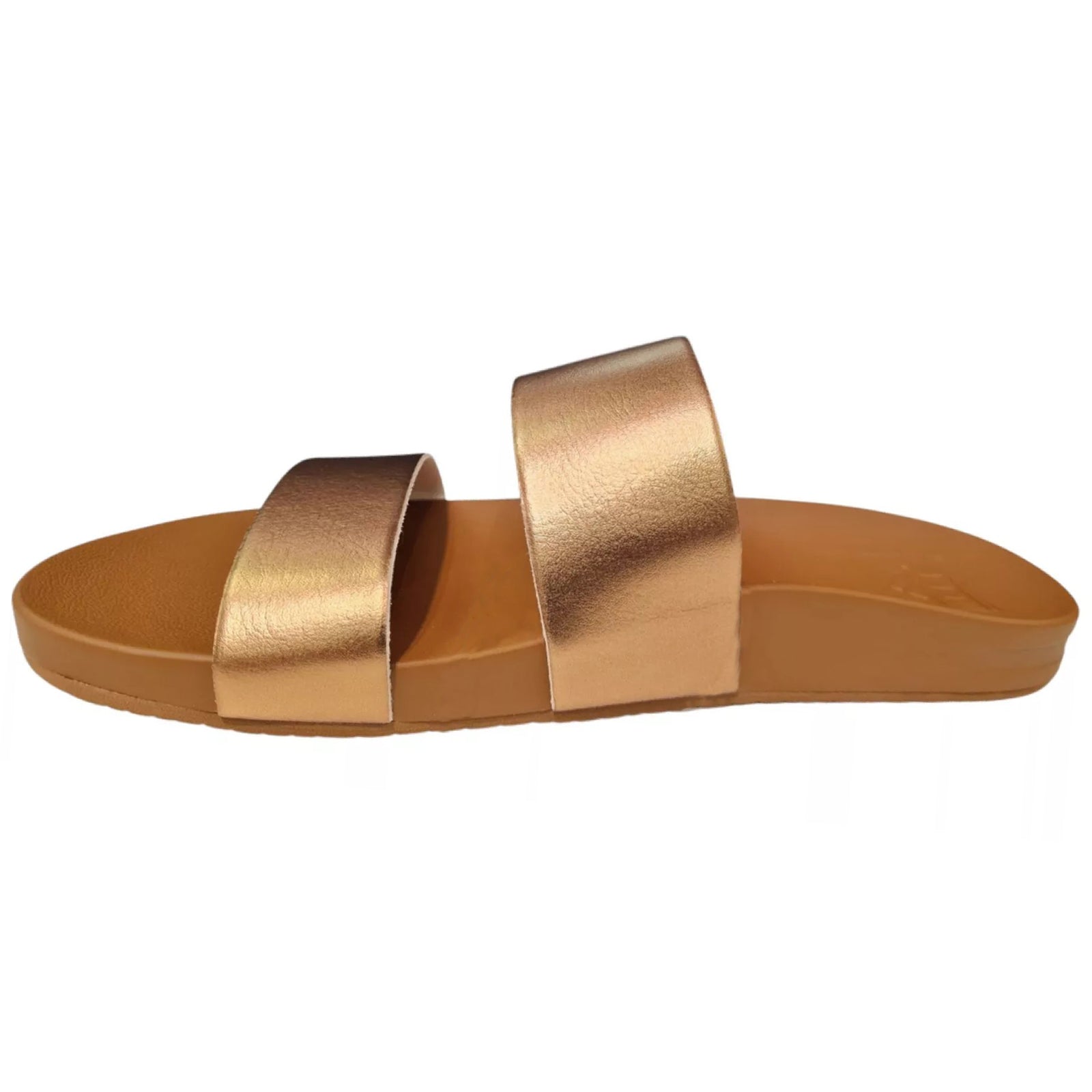 Reef Cushion Vista Vegan Leather Womens Sandals#color_copper tan