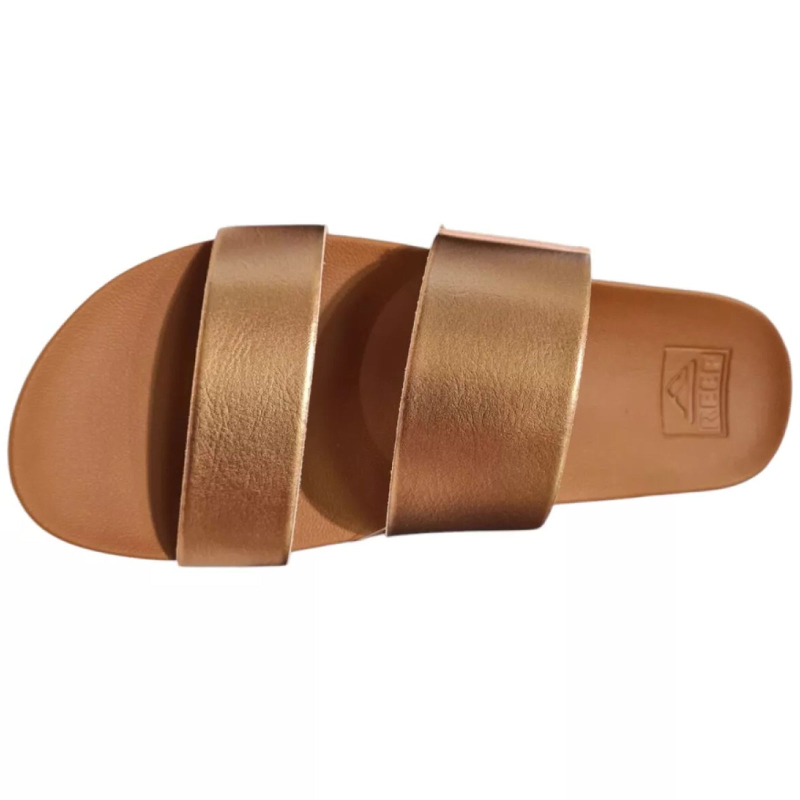 Reef Cushion Vista Vegan Leather Womens Sandals#color_copper tan