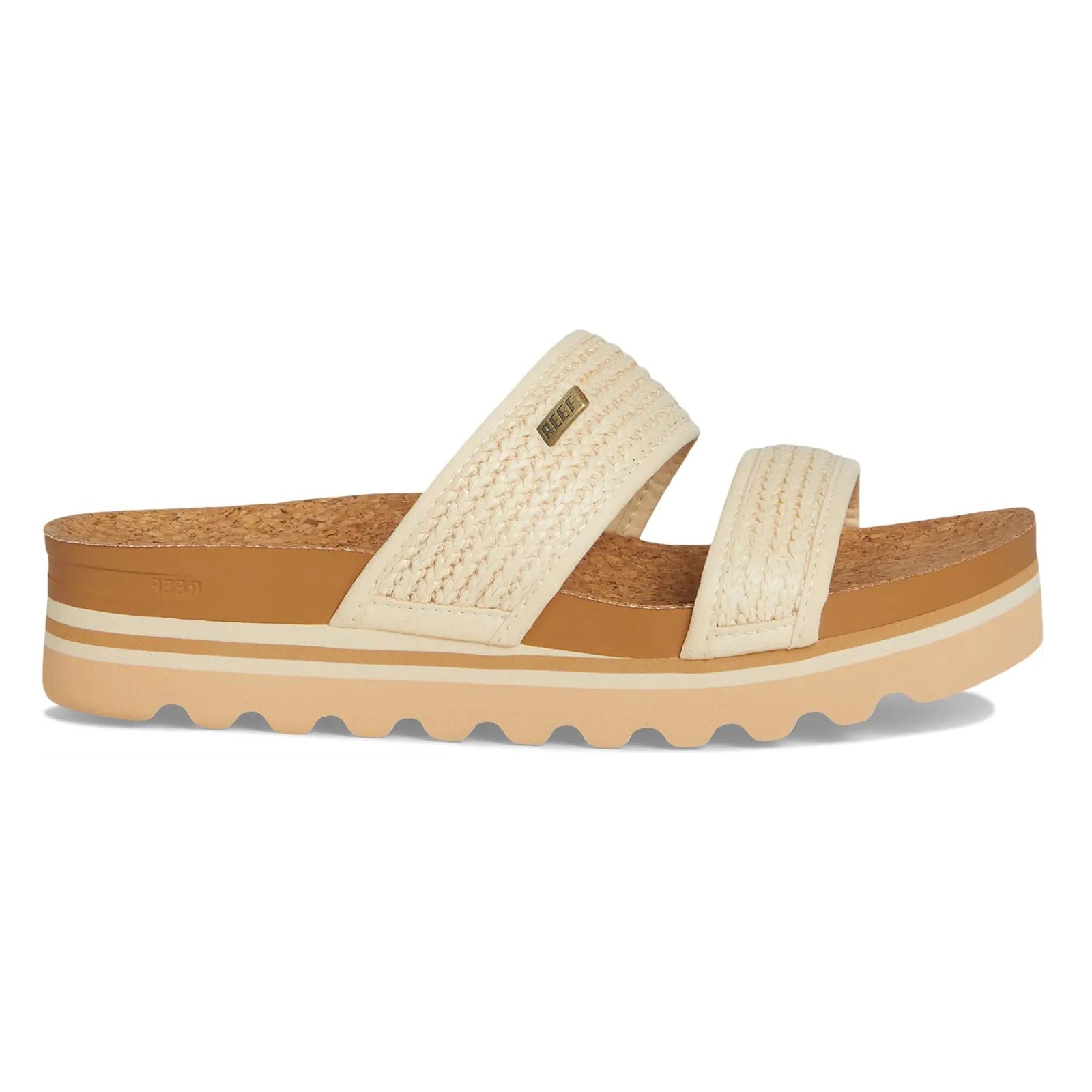 Reef Cushion Vista Hi Vegan Leather Womens Sandals#color_vintage raffia