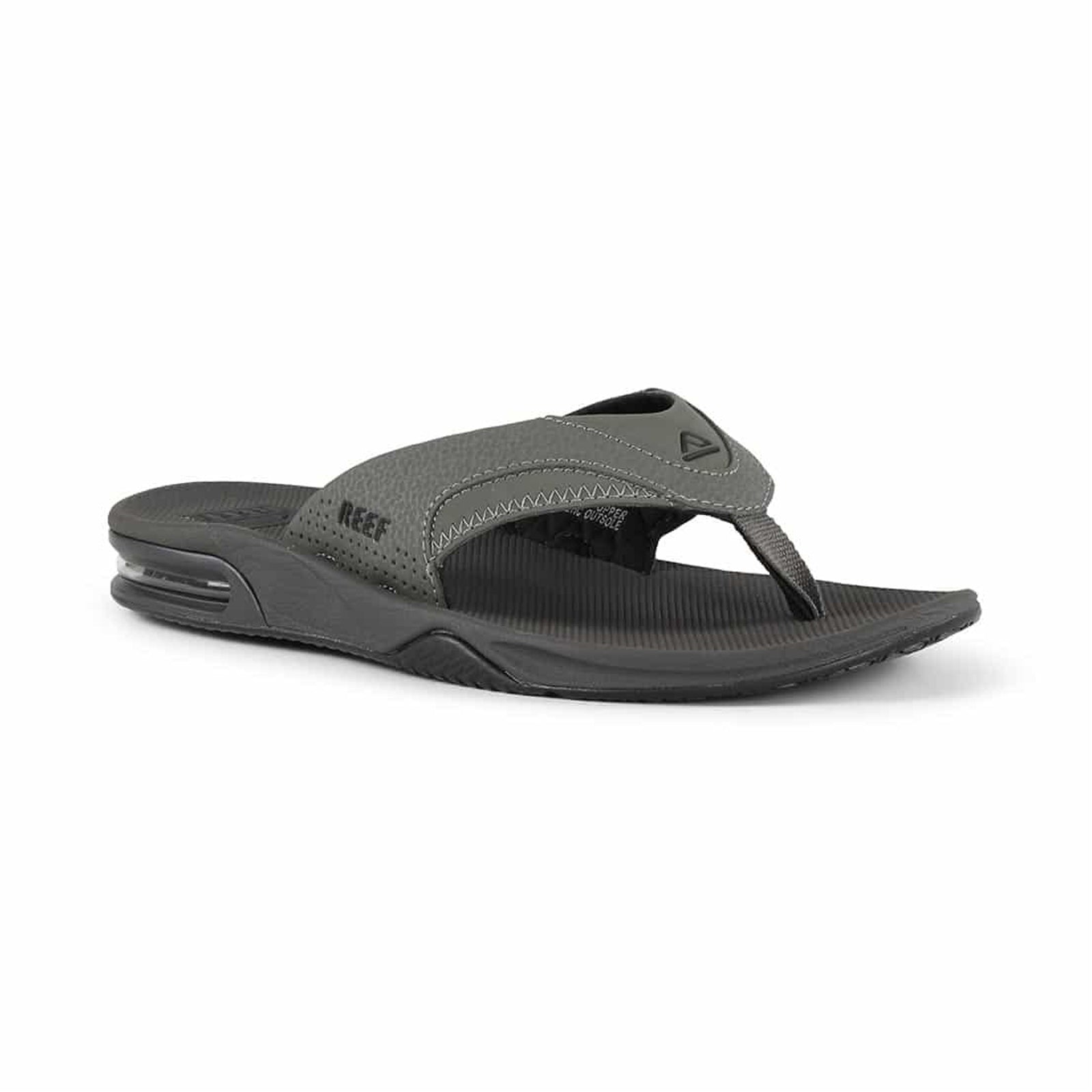 Reef Fanning Synthetic Nubuck Mens Sandals#color_grey black