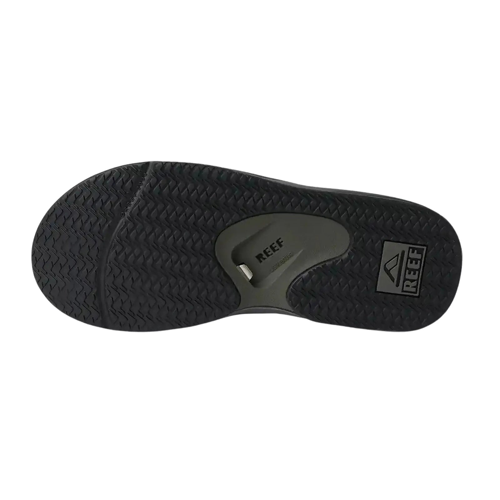 Reef Fanning Synthetic Nubuck Mens Sandals#color_grey black