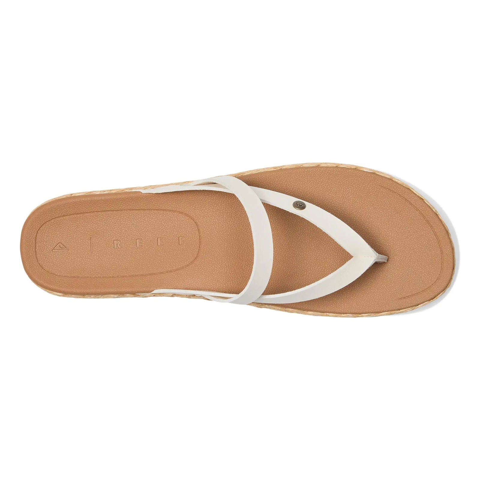 Reef Vista Carmen Vegan Leather Womens Sandals#color_whisper white