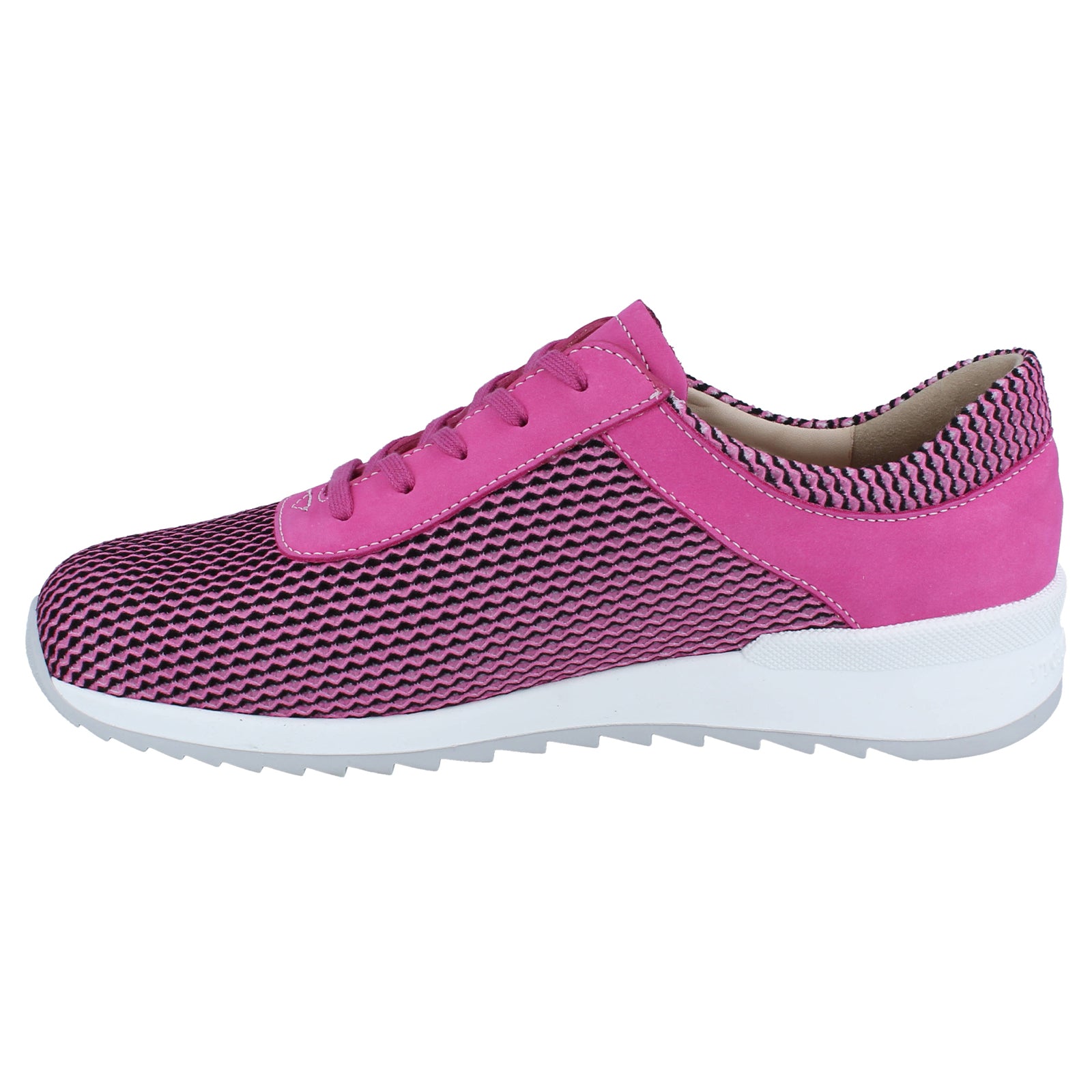 Finn Comfort Cerritos Leather Textile Womens Shoes#color_pink