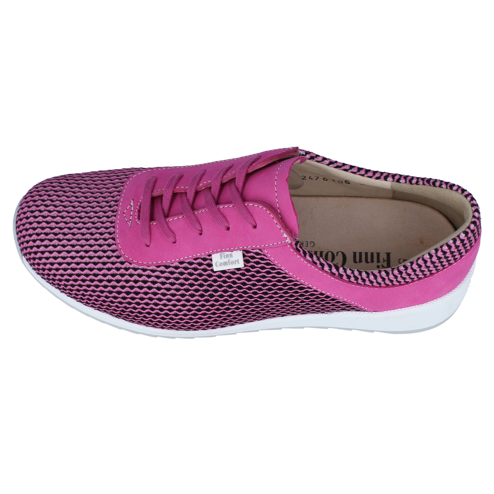 Finn Comfort Cerritos Leather Textile Womens Shoes#color_pink