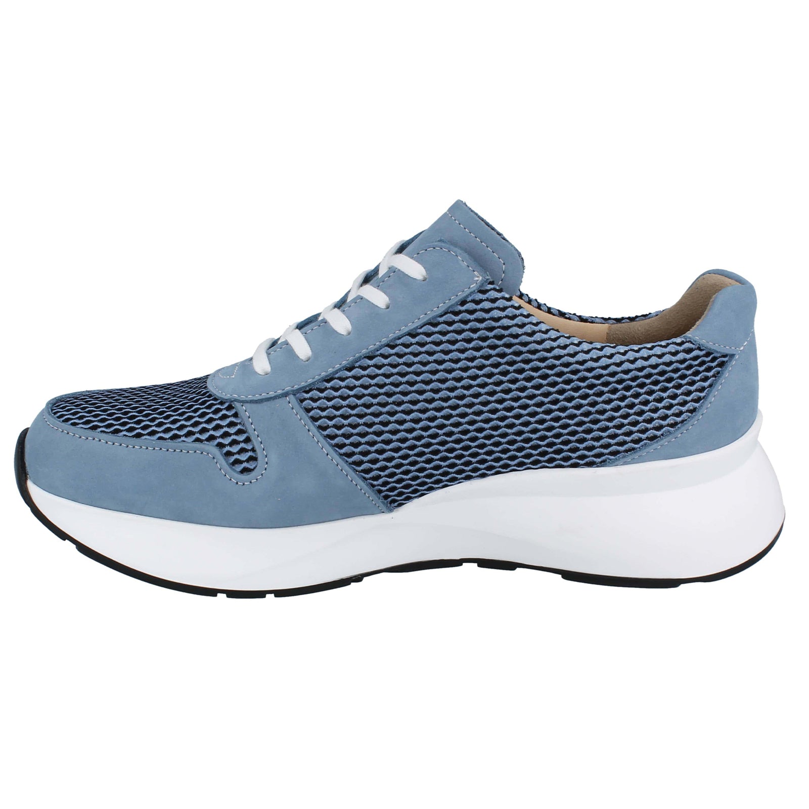 Finn Comfort Leganes Nubuck Textile Womens Shoes#color_blue sky