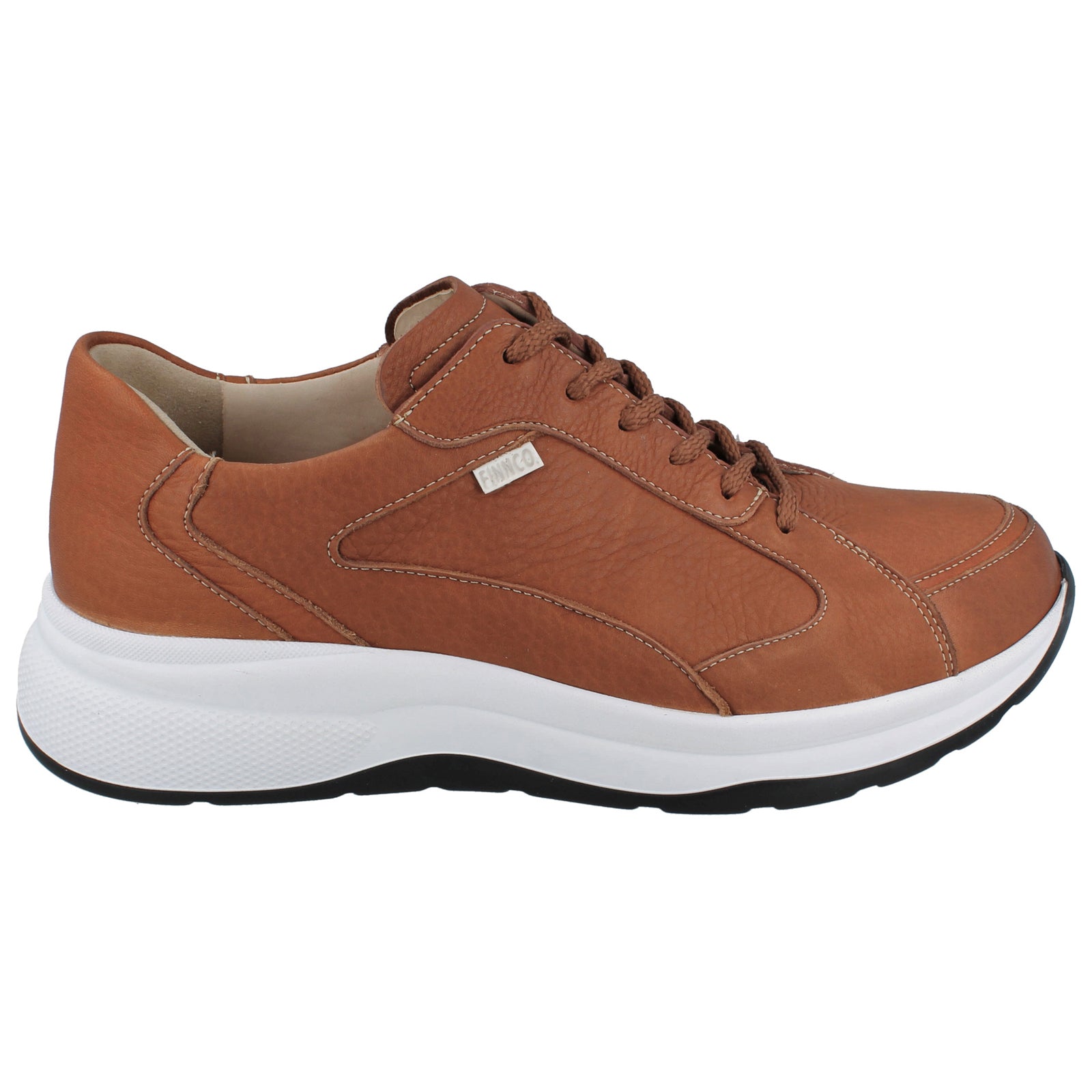 Finn Comfort Piccadilly Leather Mens Shoes#color_cuoio
