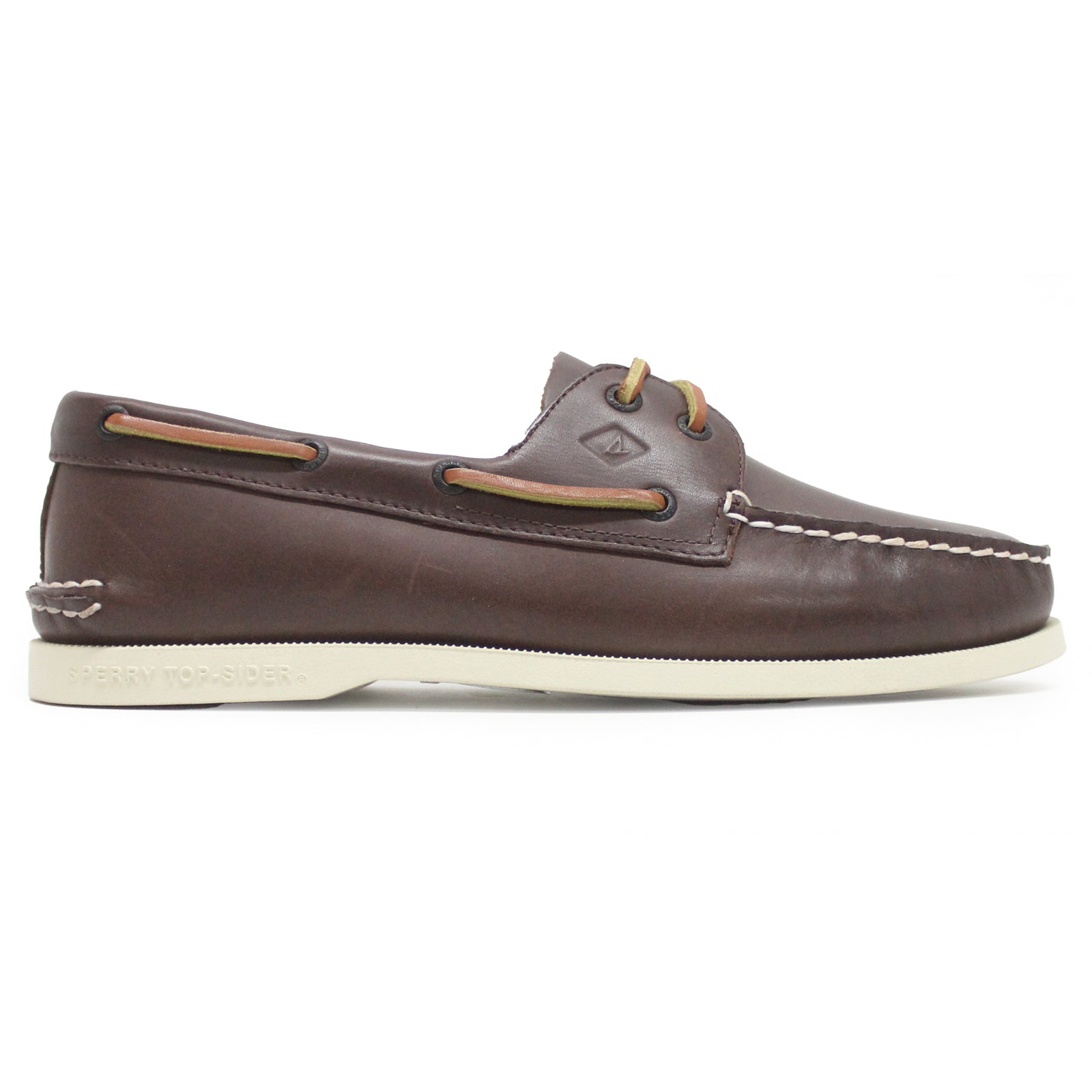 Sperry Authentic Original 2-Eye Full Grain Leather Mens Shoes#color_brown primary multi multi bru