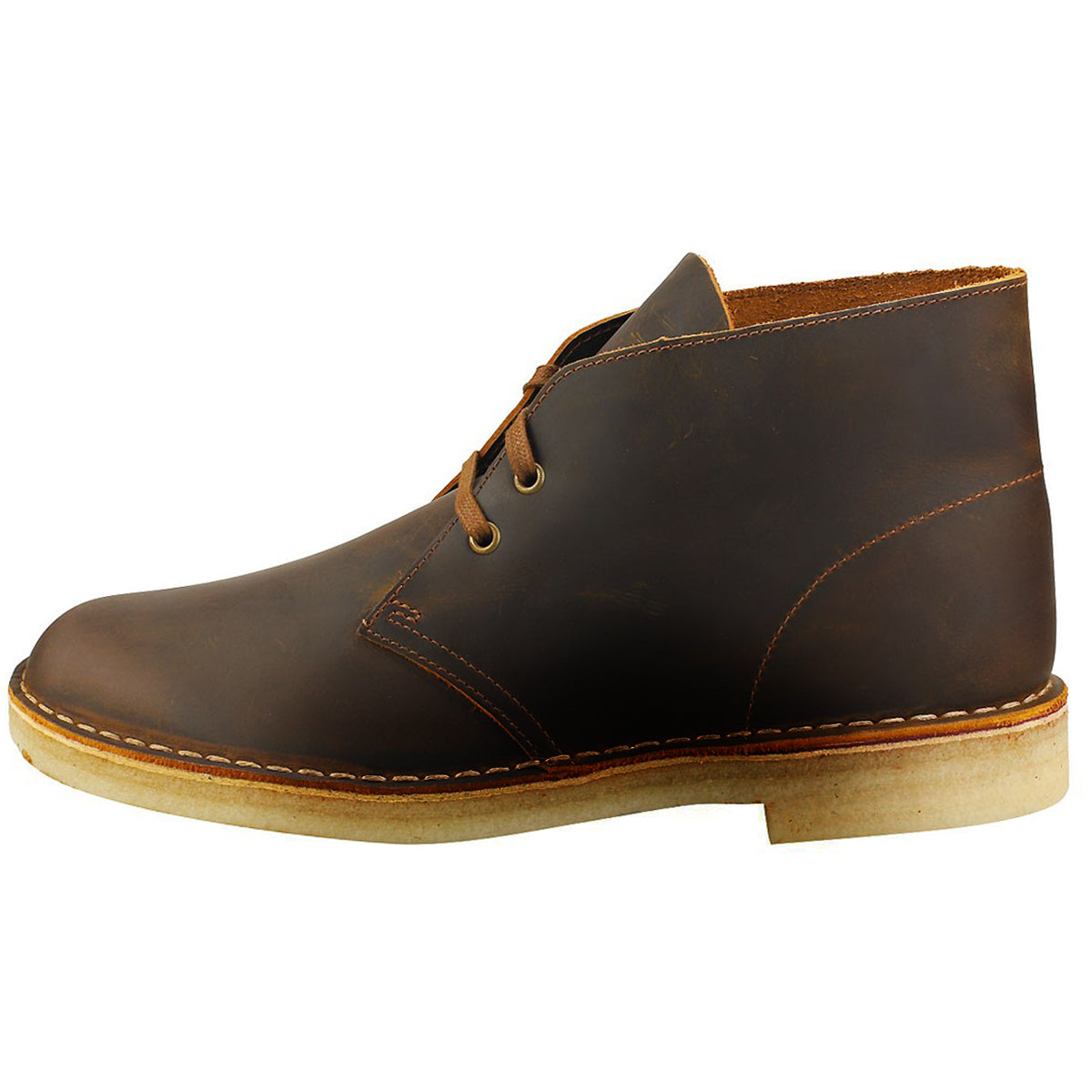 Clarks Originals Desert Boot Leather Mens Boots#color_dark beeswax