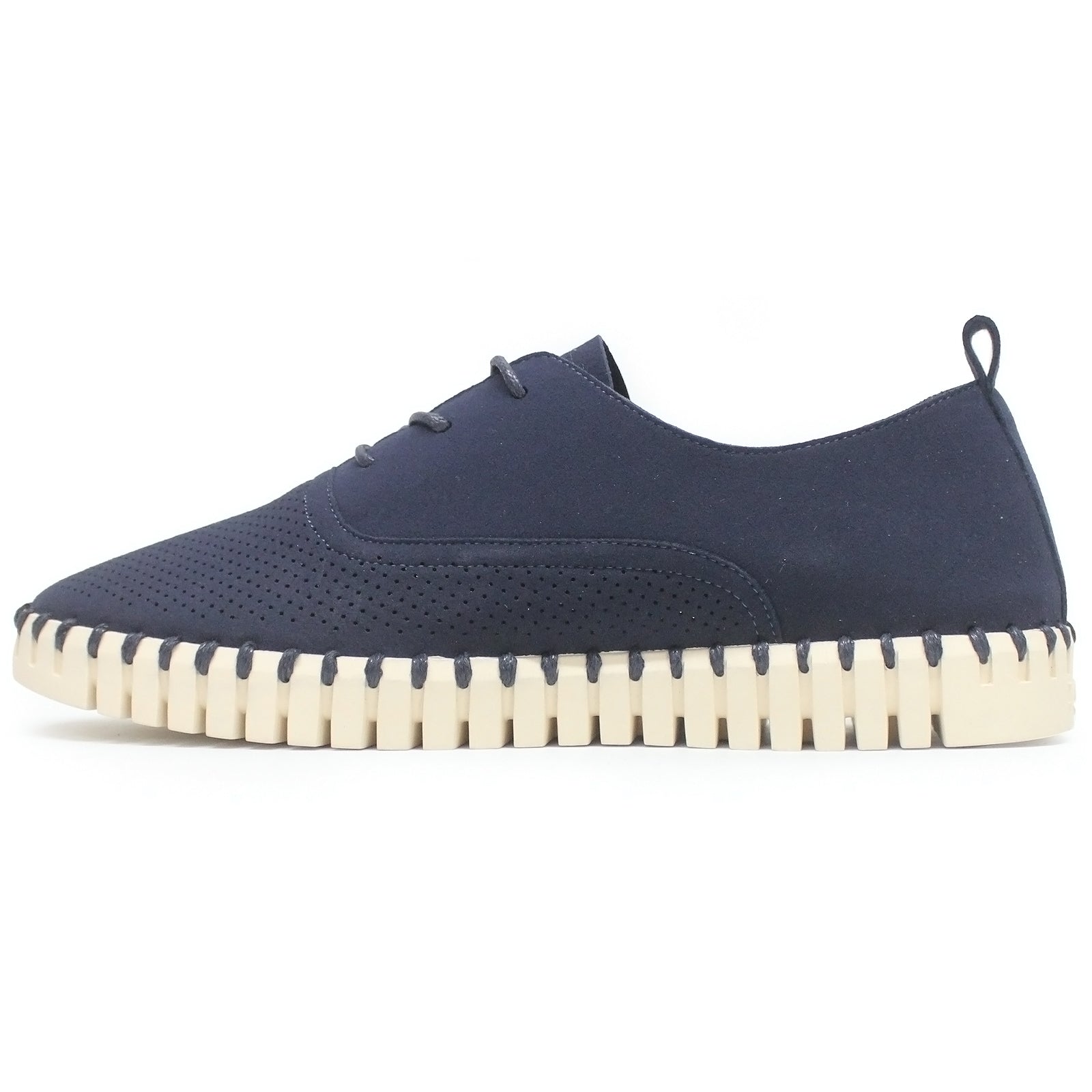 Ilse Jacobsen Tulip 145 Nylon Polyurethane Mens Shoes#color_dark indigo pearled ivory