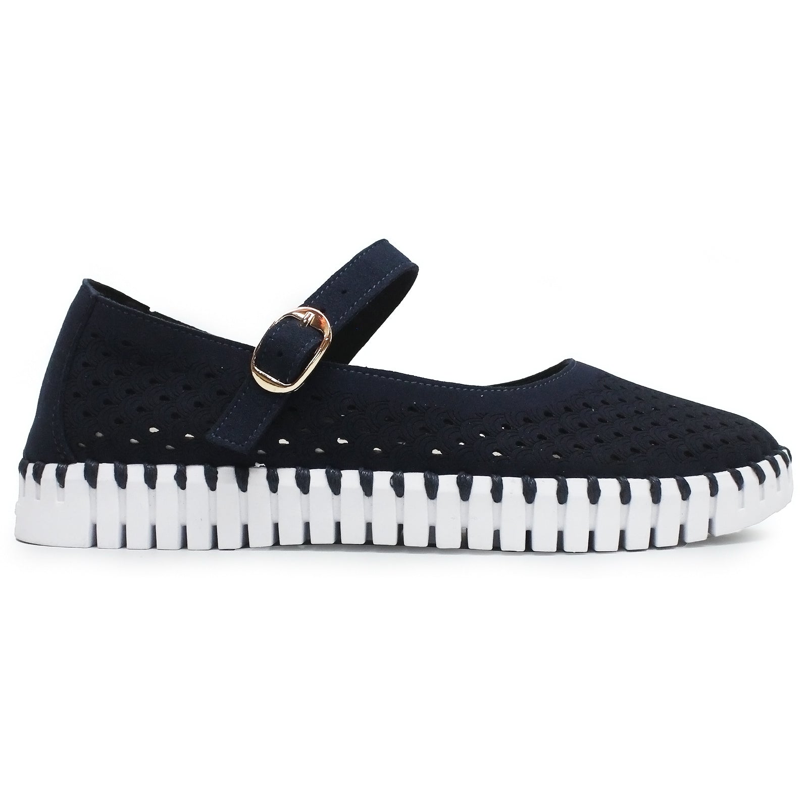 Ilse Jacobsen Tulip 3476 Nylon Polyurethane Womens Shoes#color_dark indigo white