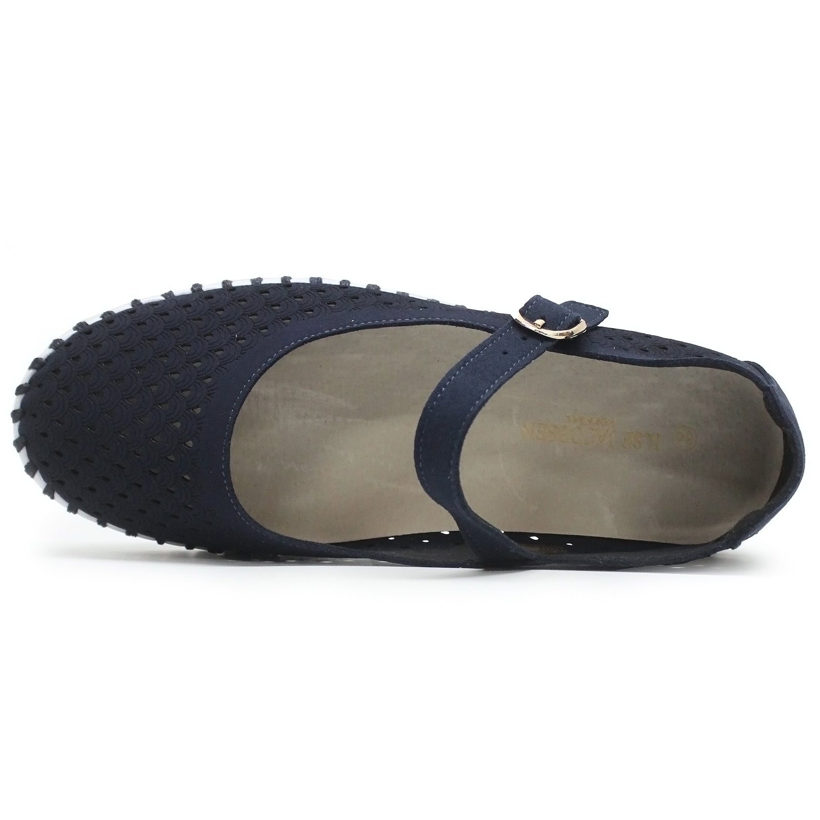 Ilse Jacobsen Tulip 3476 TULIP3476-660100 Nylon Polyurethane Womens Shoes - Dark Indigo White - 39#color_dark indigo white