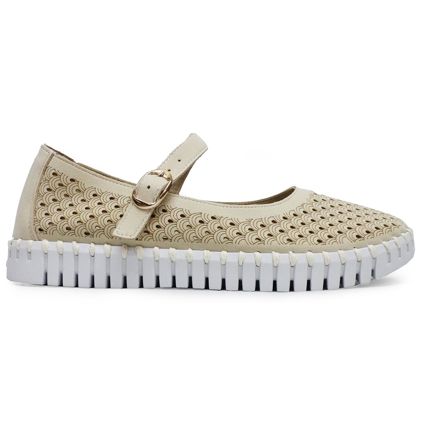 Ilse Jacobsen Tulip 3476 Nylon Polyurethane Womens Shoes#color_kit white