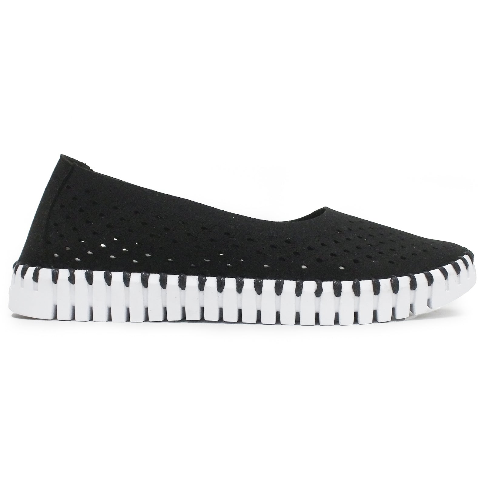 Ilse Jacobsen Tulip 3579 Nylon Polyurethane Womens Shoes#color_black white