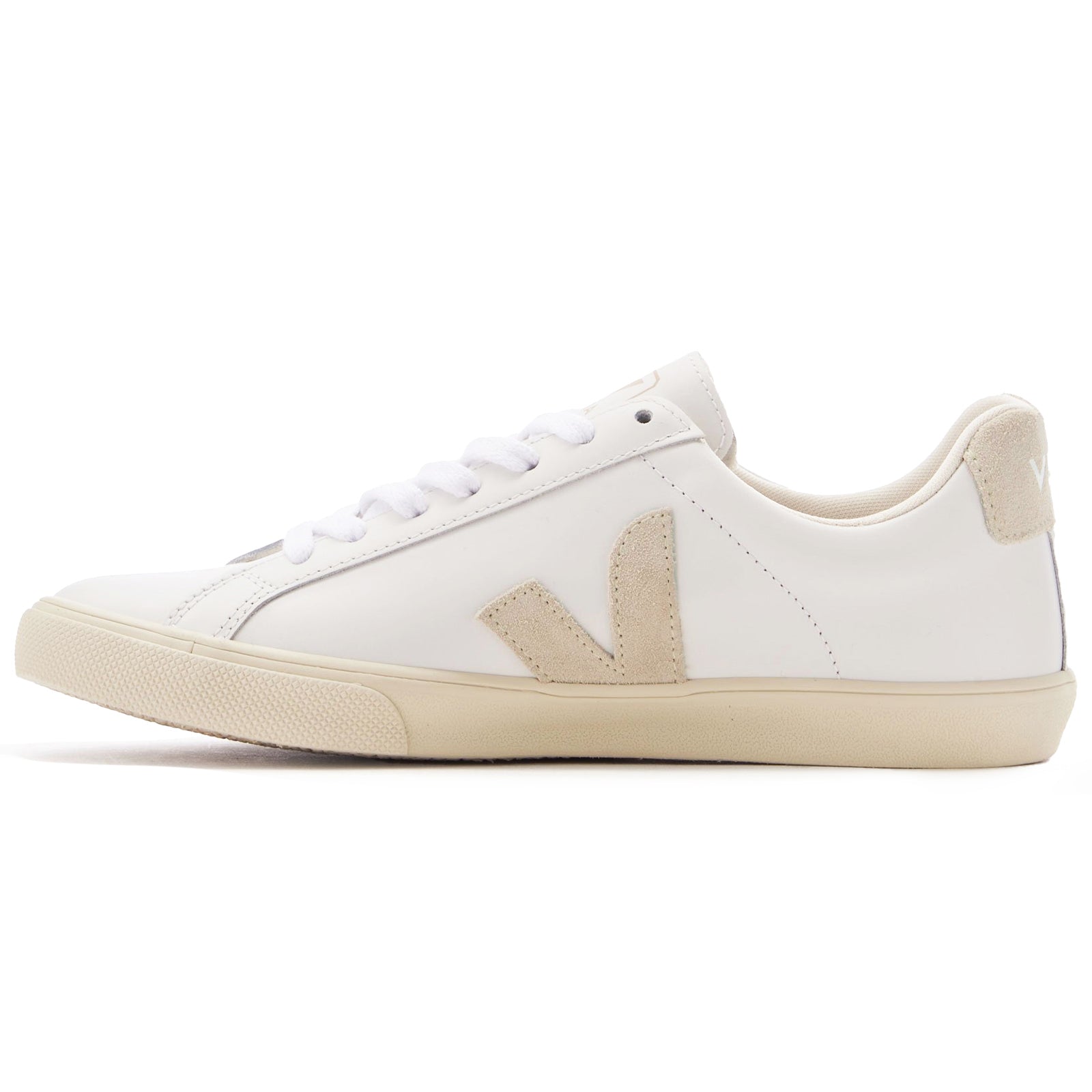 Veja Esplar Leather Womens Trainers#color_white sable