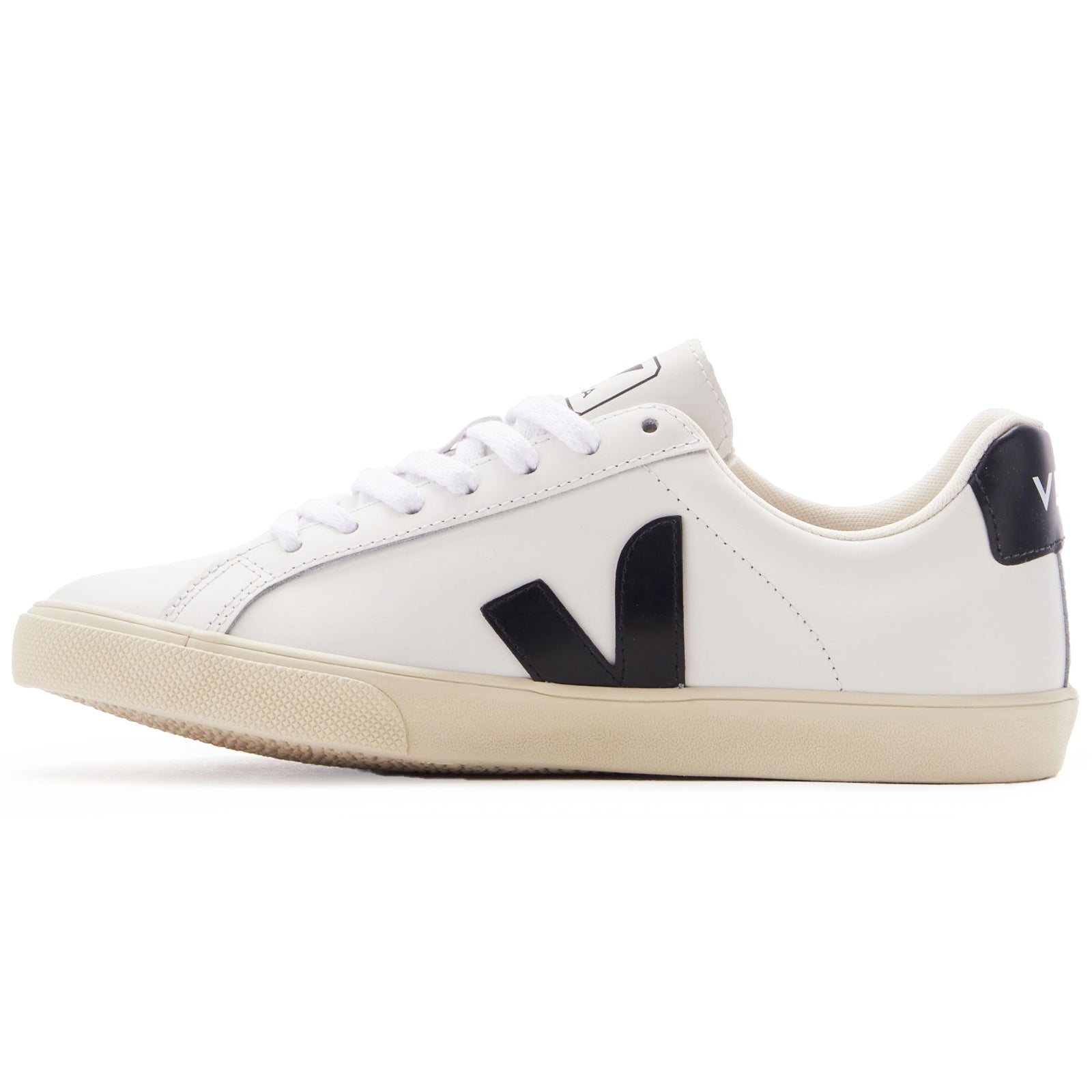 Veja Esplar Leather Womens Trainers#color_white black