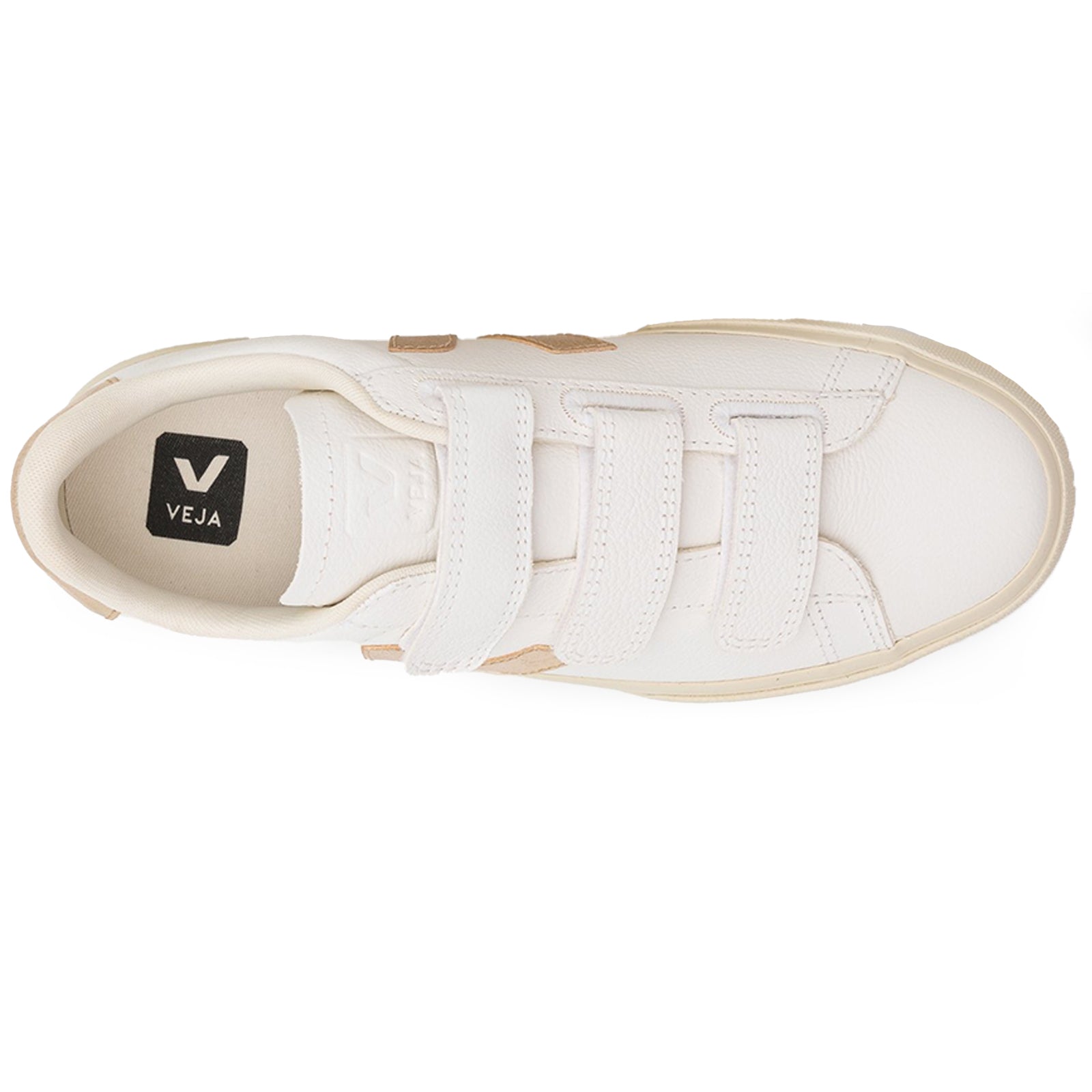 Veja Recife Chromefree Leather Womens Trainers#color_white platine