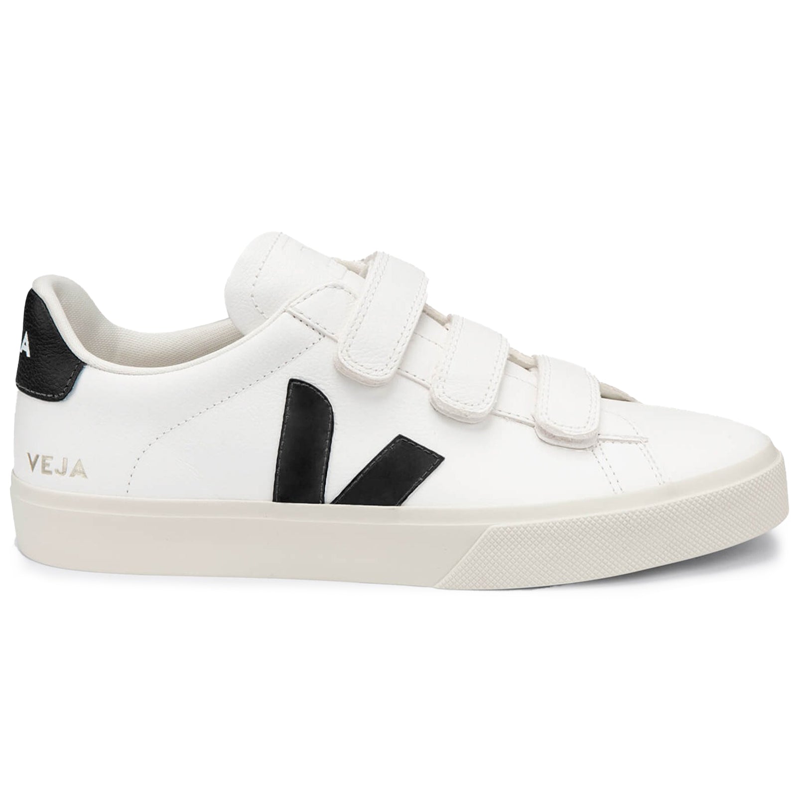 Veja Recife Chromefree Leather Womens Trainers#color_white black
