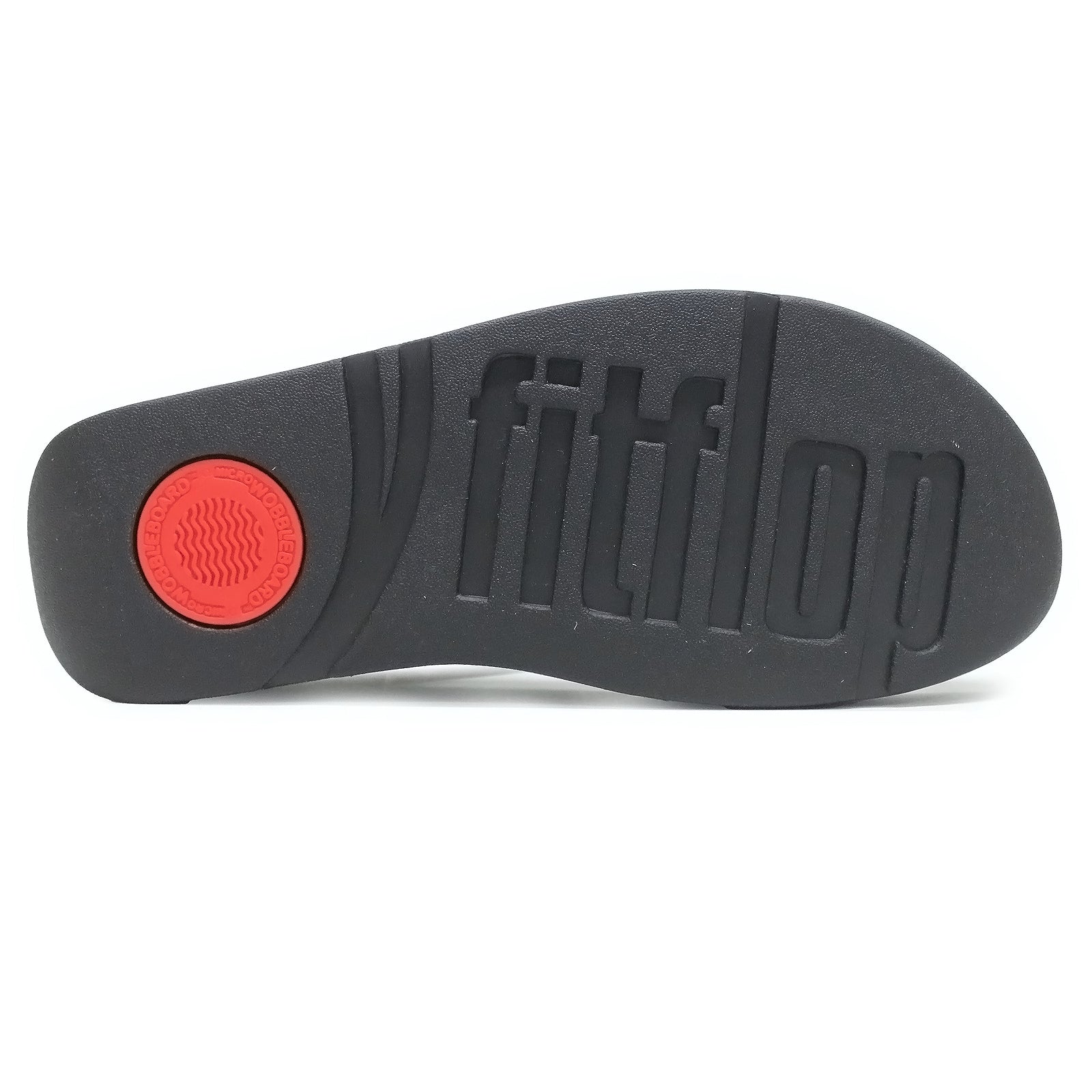 FitFlop Fino Crystal Detail Metallic Toe Post PU Microfibre Womens Sandals#color_all black