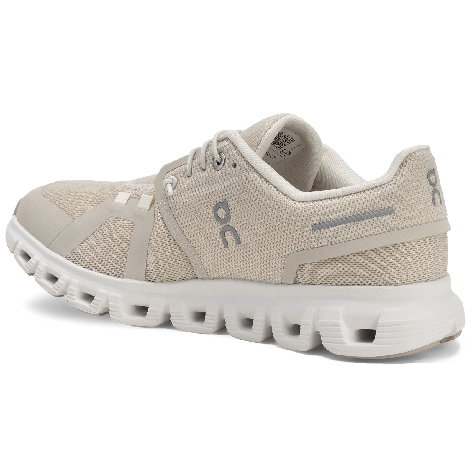On Cloud 6 Polyester Womens Trainers#color_pearl white
