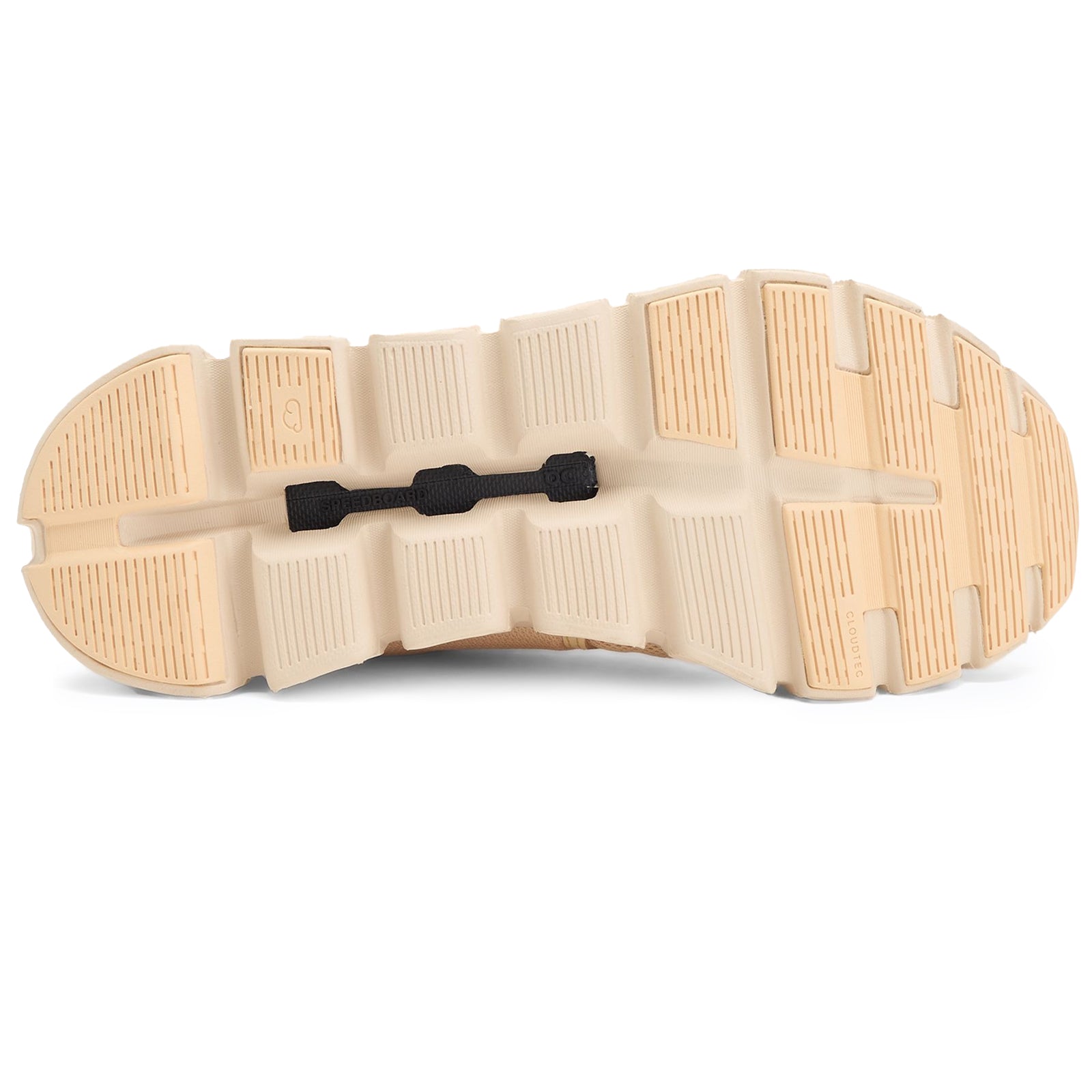 On Cloud 6 Polyester Womens Trainers#color_blonde dew