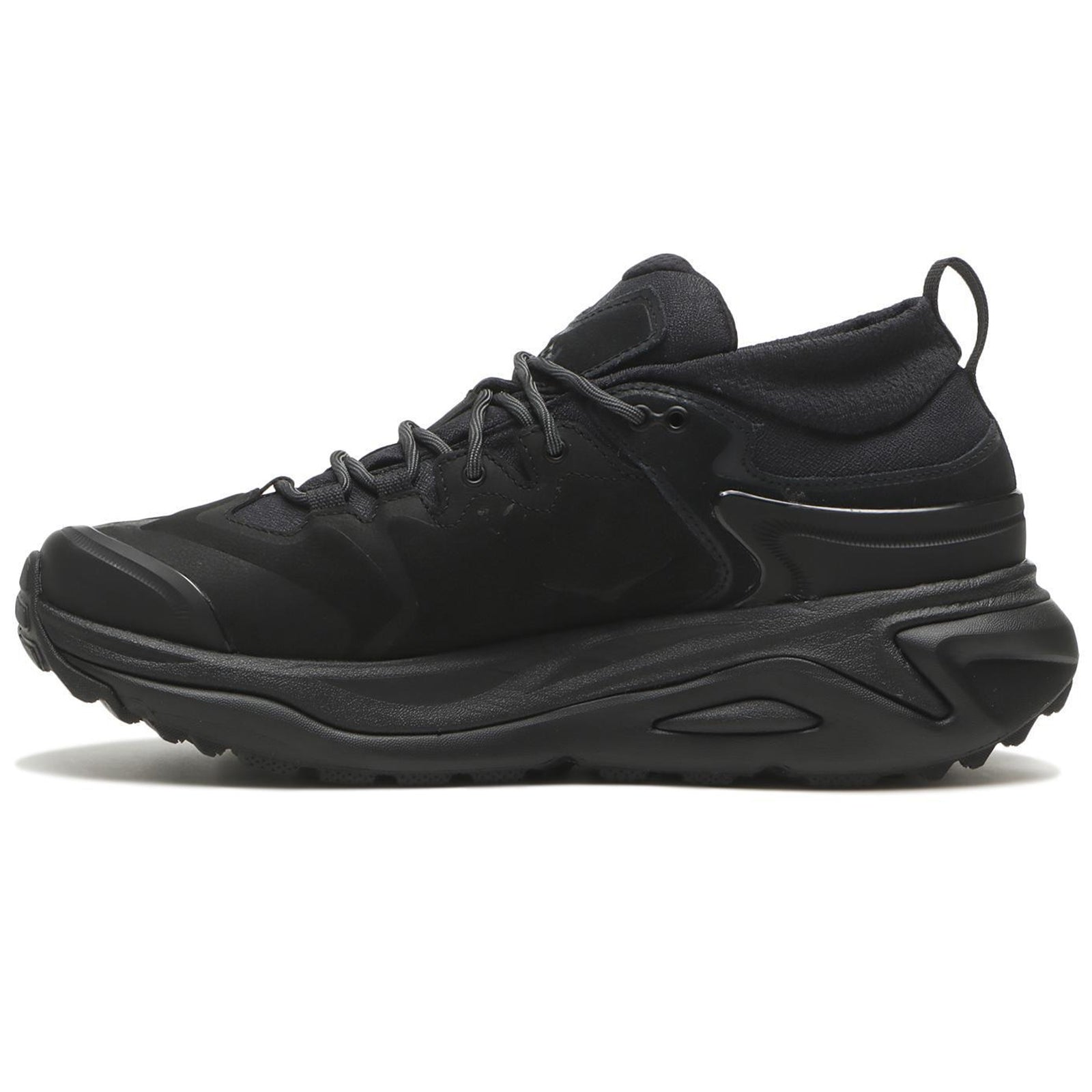 Hoka Kaha 3 Low GTX Nubuck Leather Womens Trainers#color_black black