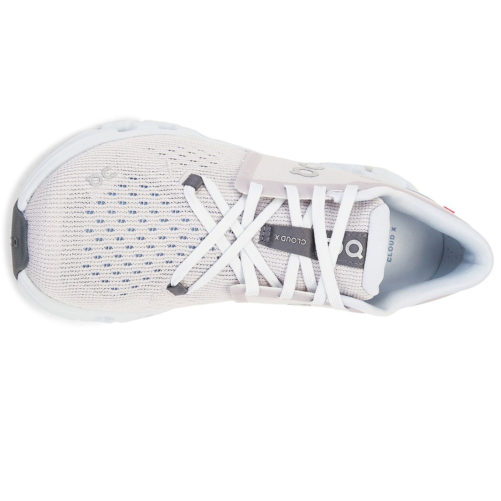 On Cloud X 4 Polyester Womens Trainers#color_silver chambray