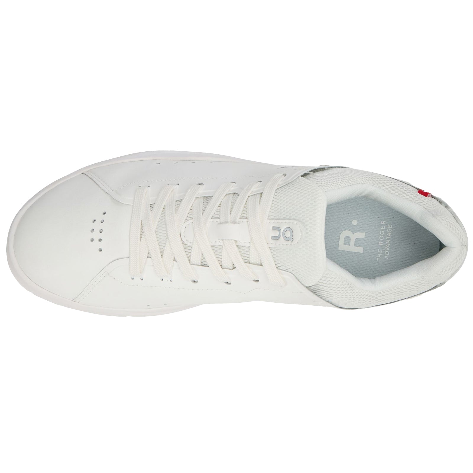 On The Roger Advantage Polyurethane Mens Trainers#color_all white