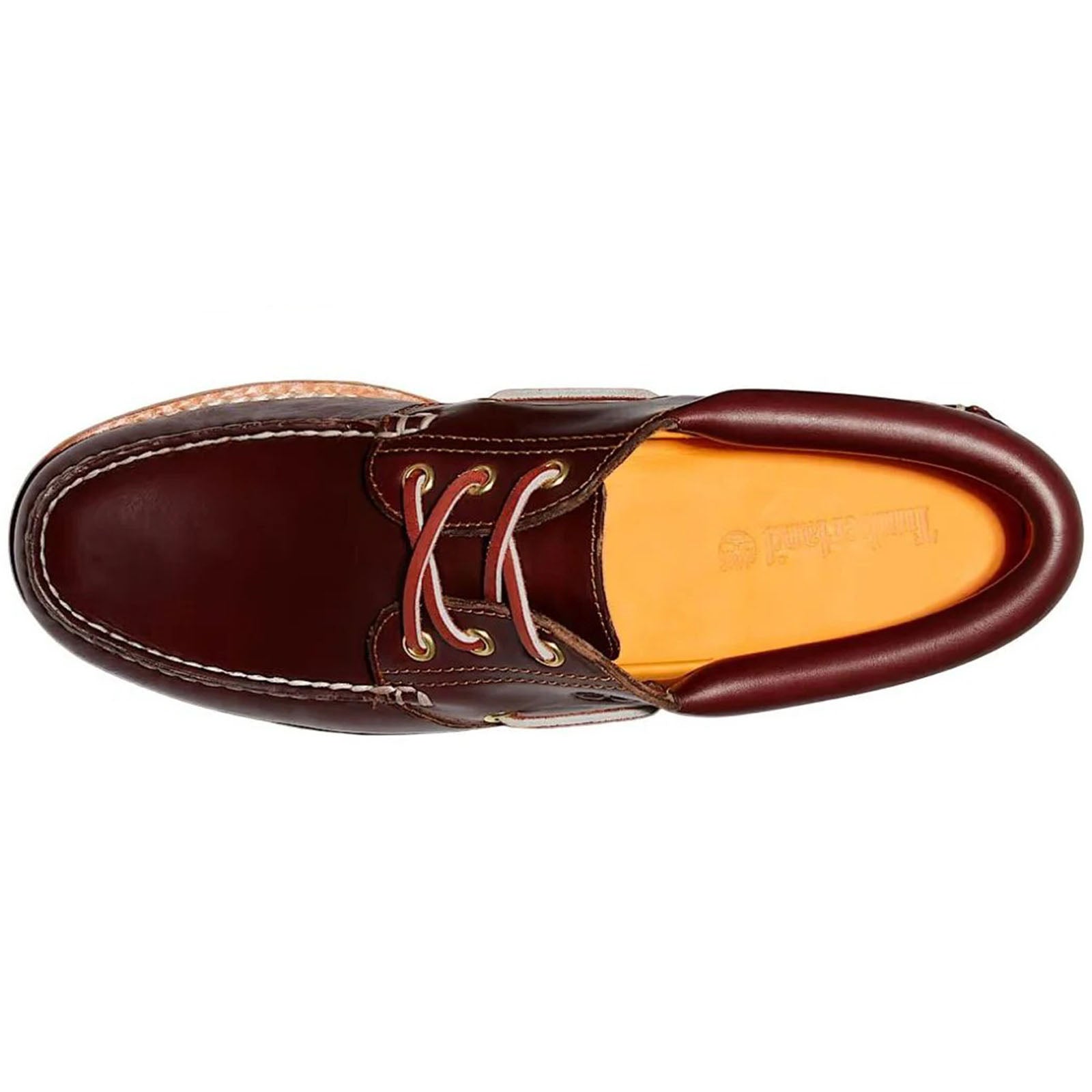 Timberland Authentic Boat Leather Mens Shoes#color_burgundy