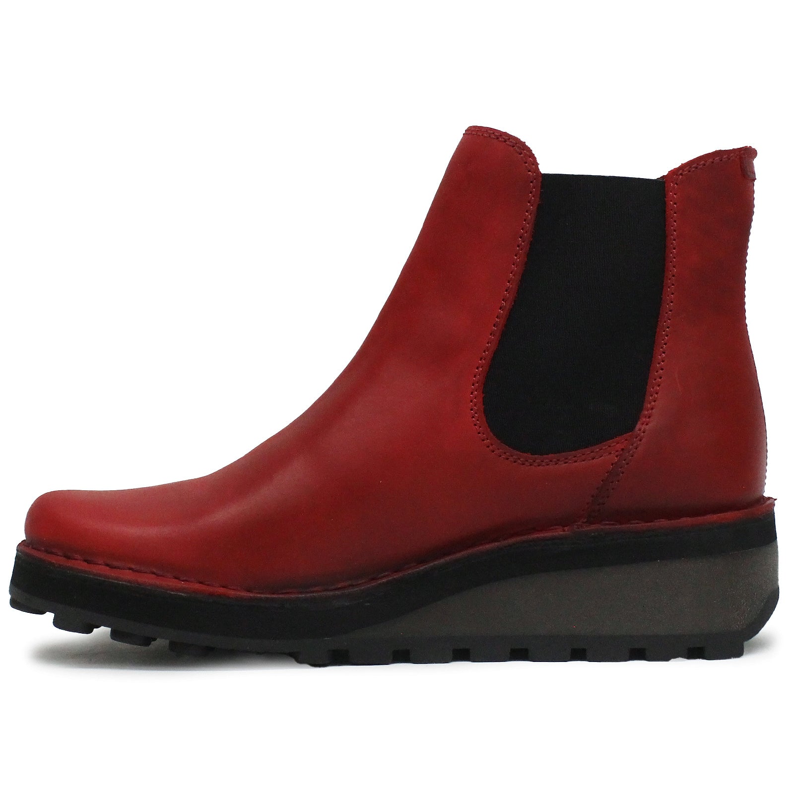 Fly London HUUD148FLY Rug Leather Womens Boots#color_red